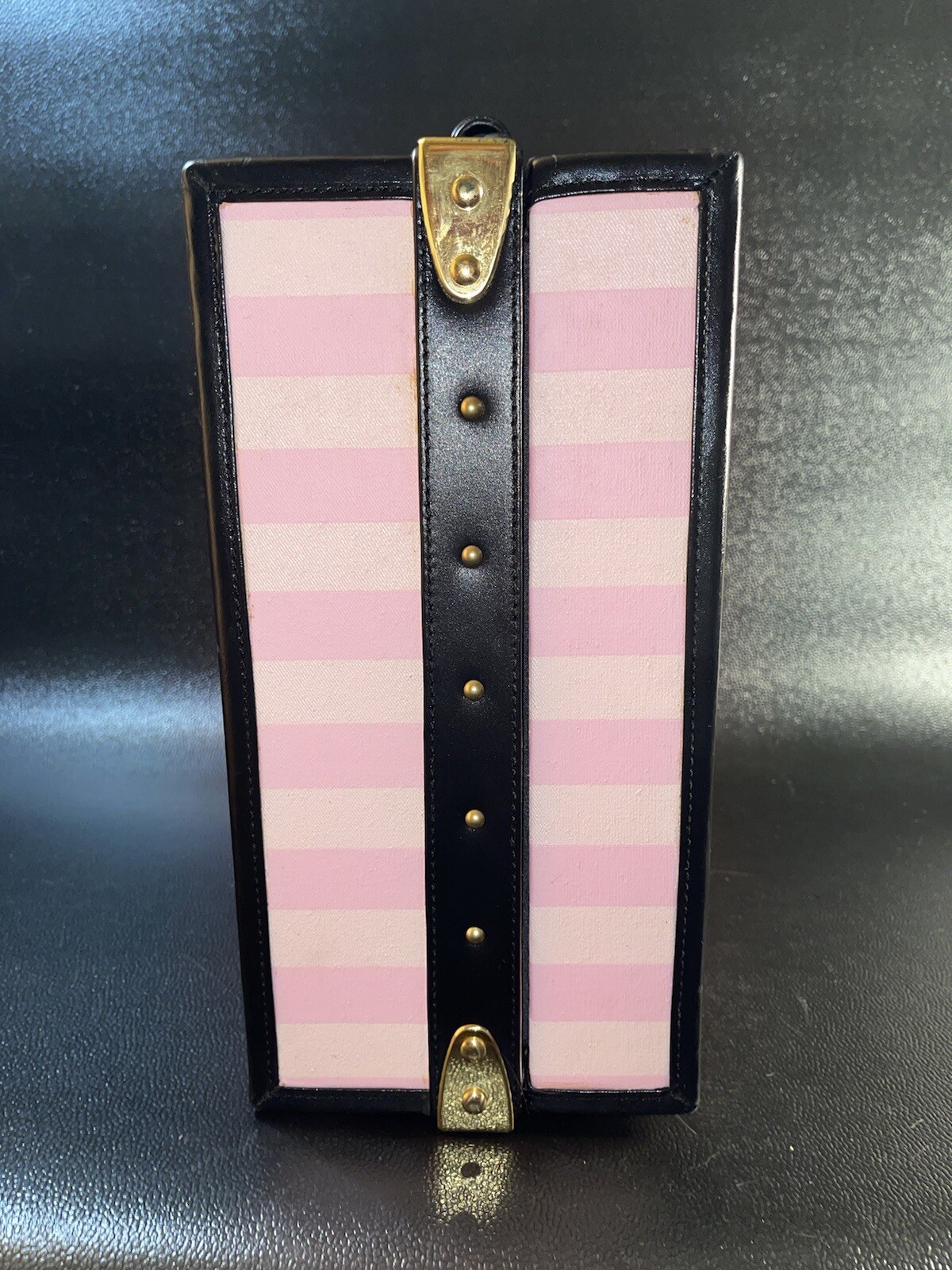 Victoria’s Secret Store Display Luggage Prop Pink RARE VS Vintage Leather Plated