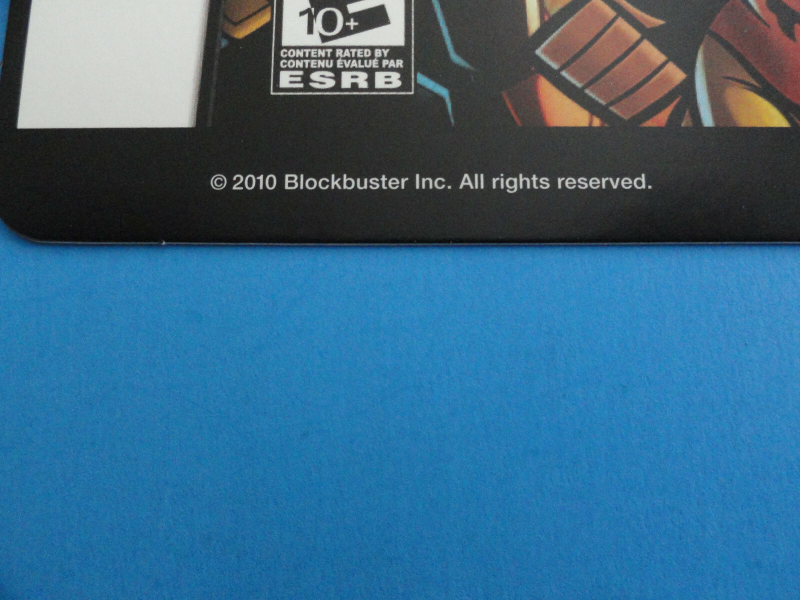 NINTENDO DS THE SECRET SATURDAYS BLOCKBUSTER VIDEO SHELF DISPLAY BACKER CARD