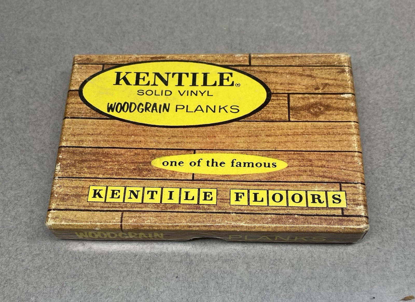 Vintage Kentile Vinyl Wood Grain Plank Tile Salesman Sample