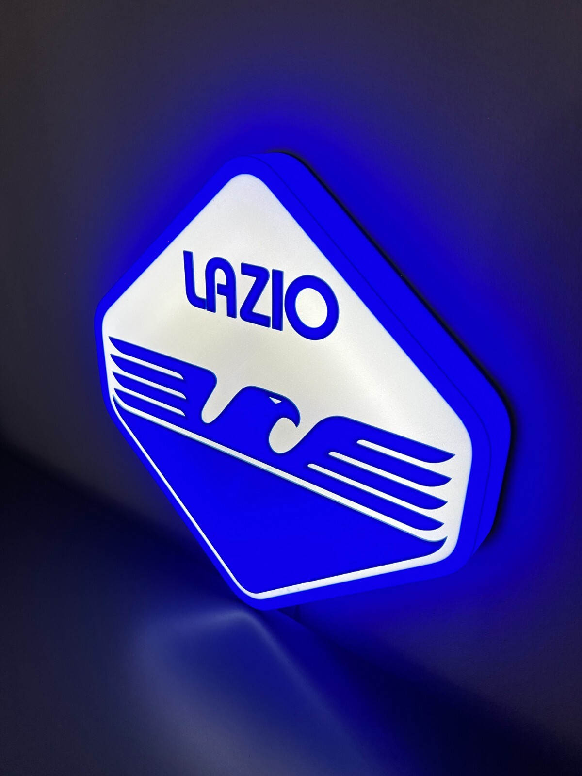 S. S. Lazio football light sign plate lighted sign logo Rome series A