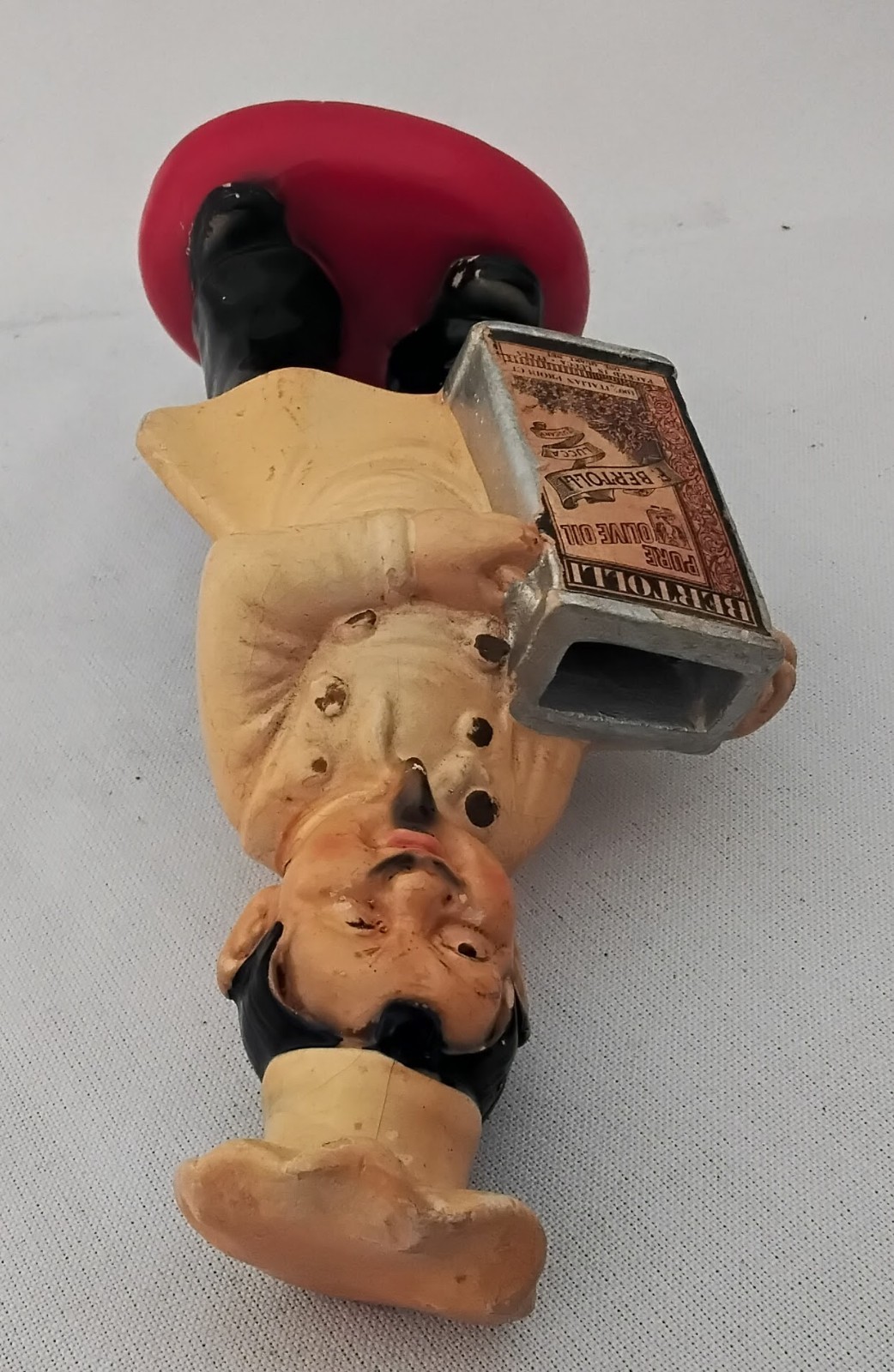 Repaired Vintage Advertising Alberta Lena Figure Bertolli Olive Oil Statue