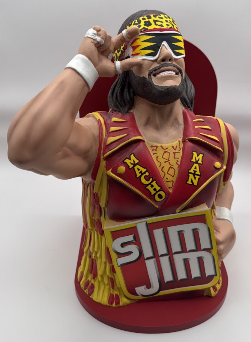 2025 Slim Jim Macho Man Randy Savage Collector Series Display Holder w/box WWE