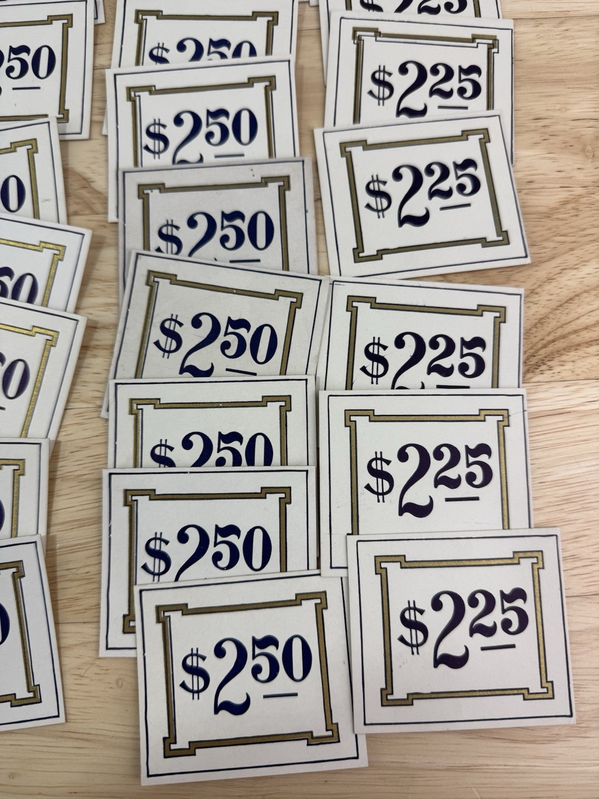 Vintage Country General Store Shelf Price Tags Labels Lot 85 Total Salvage