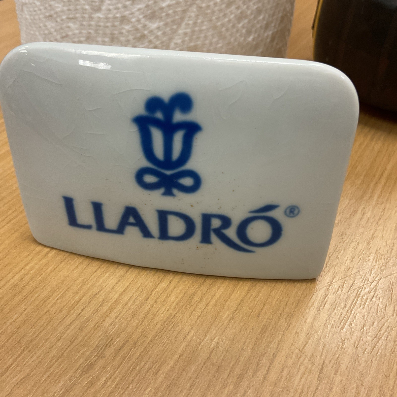 LLADRO Advertising Sign / Shop 2.5 x 3.5 Inch.