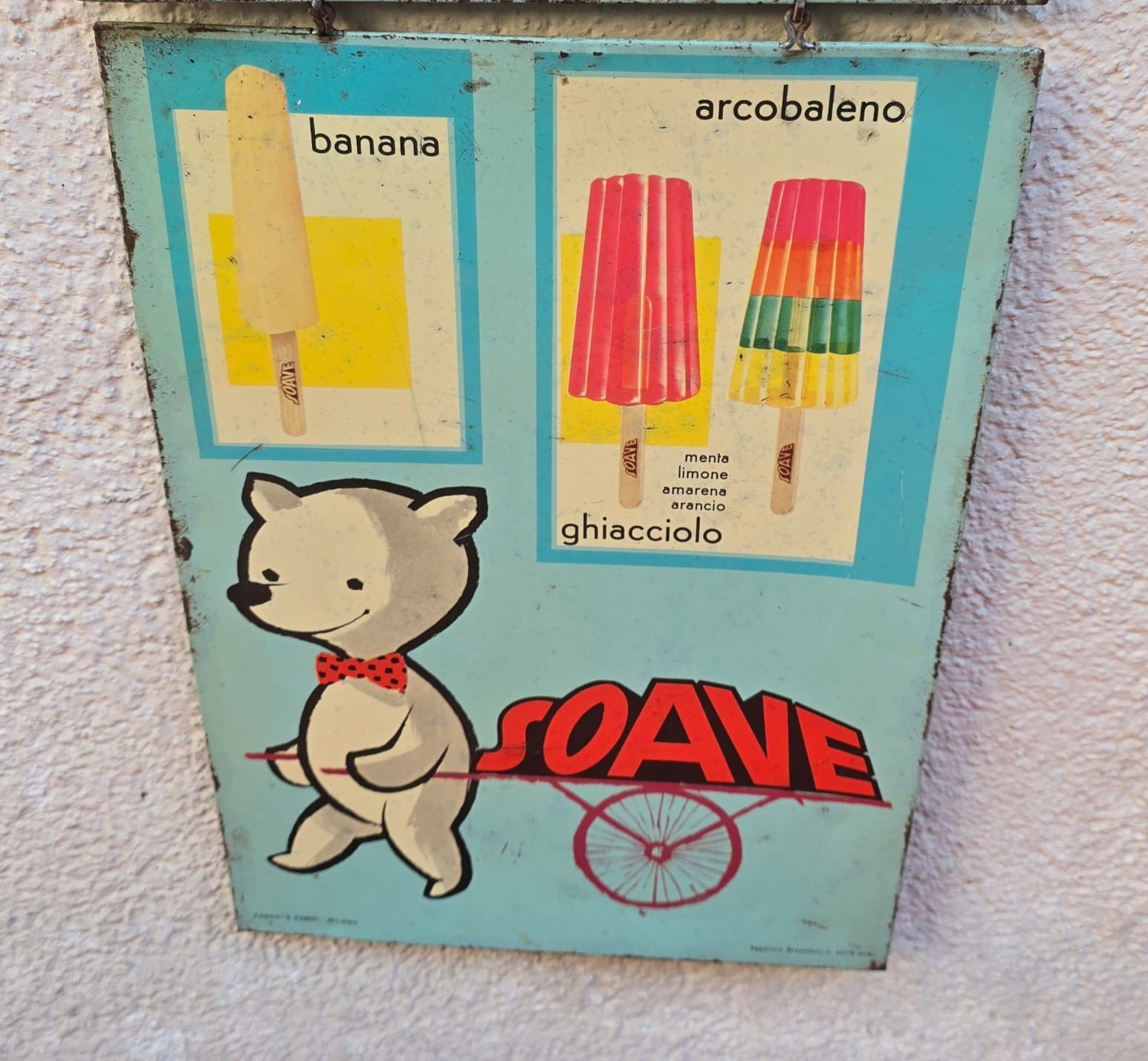 Rare Soft Ice Cream Table Sign