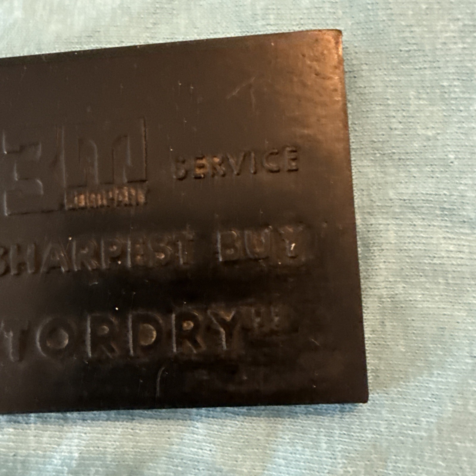 Vintage Collectable 3M Automotive Products Rubber Patch Calling Card
