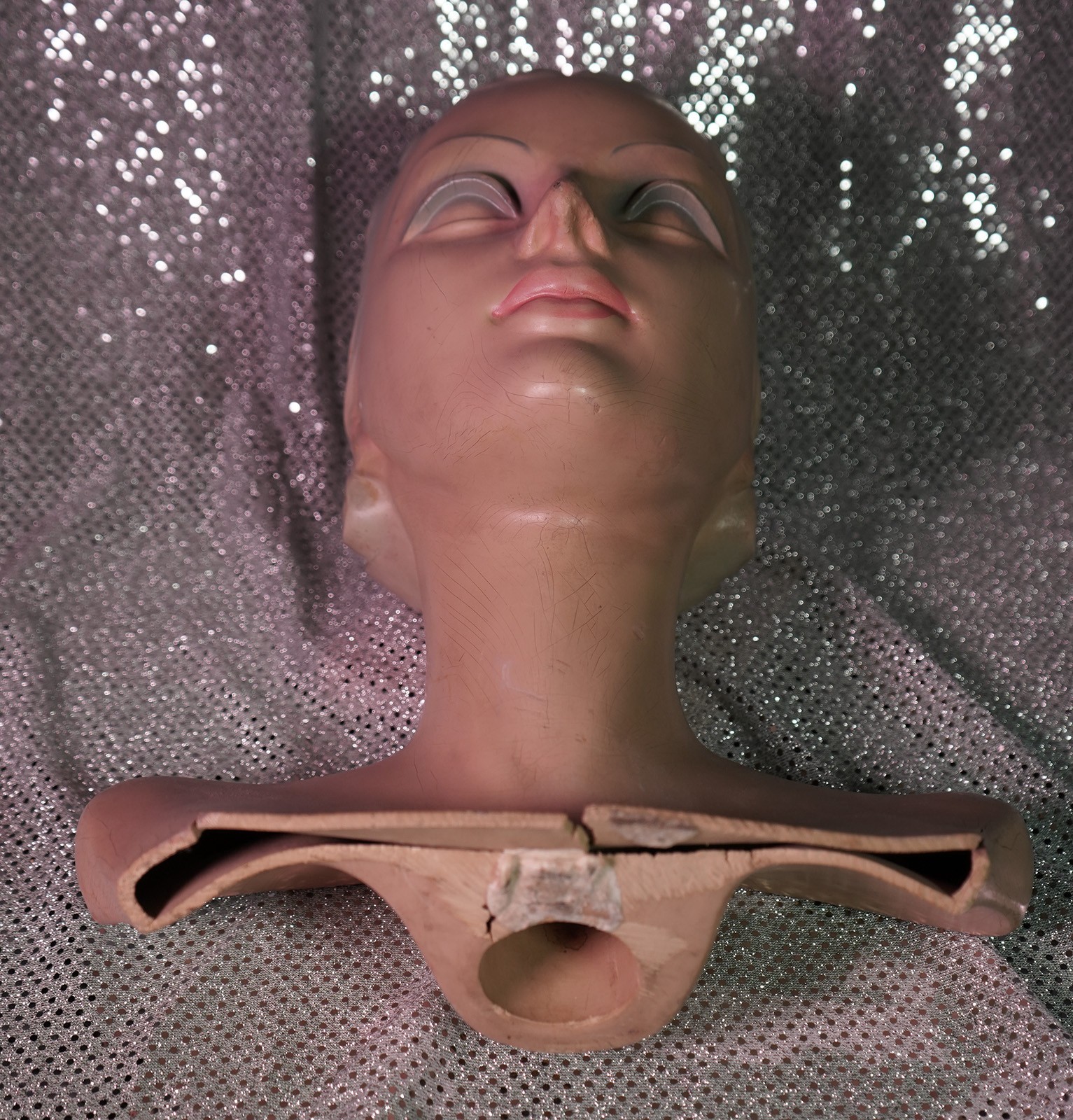 Vintage Art Deco Female Mannequin Head Bust Store Display Antique – Beautiful!