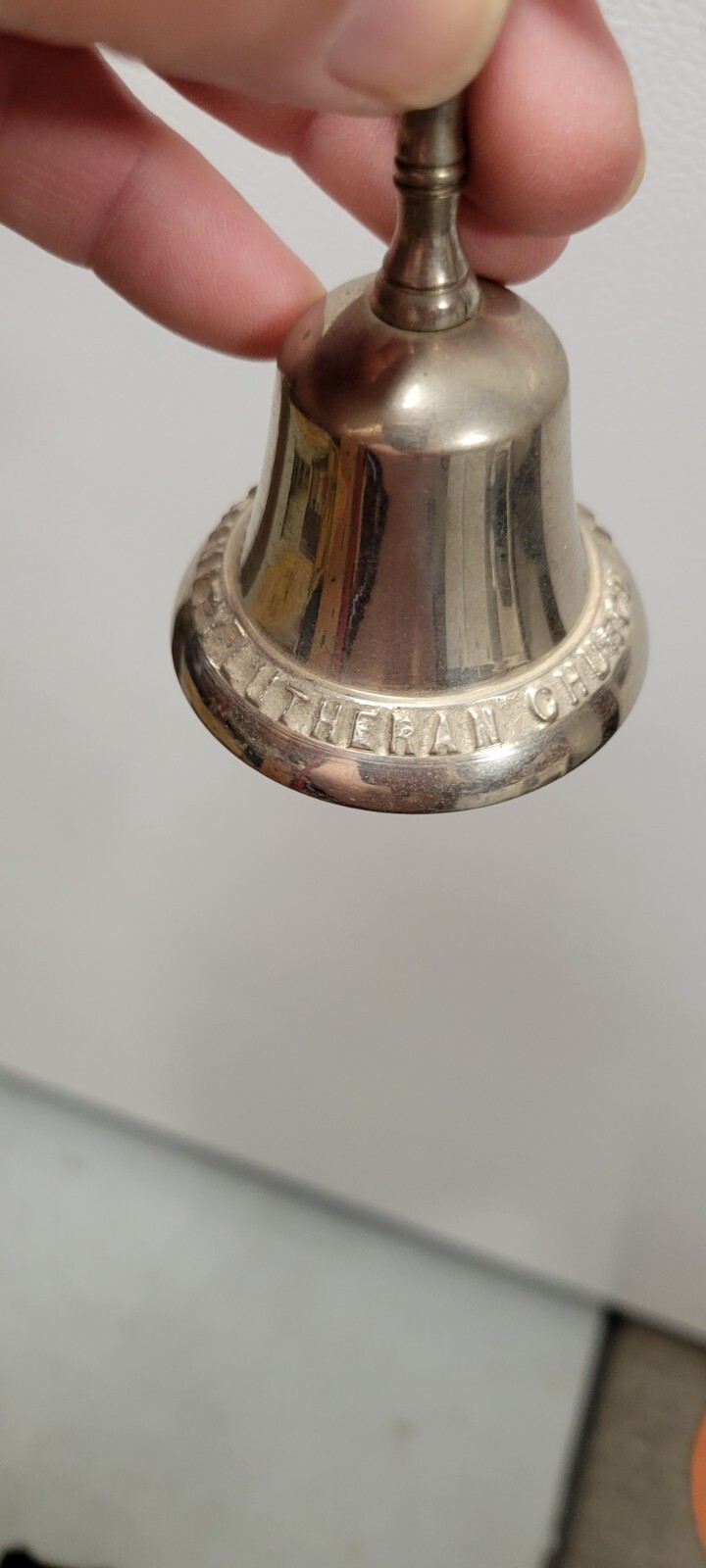 Vintage Antique Early 1900s Lebanon PA Trinity Lutheran Church Advertising Bell