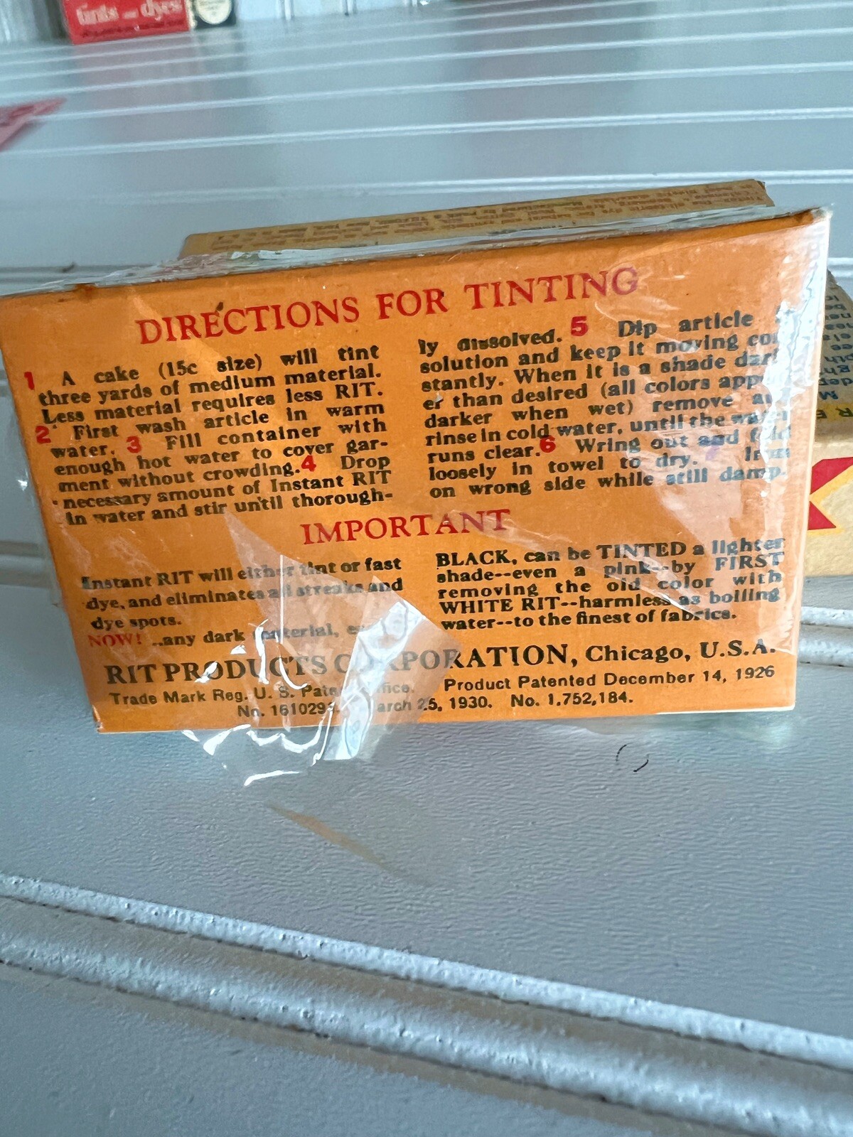 Vintage RIT Tintex Instant Dye Lot Original Boxes Assorted Colors 1930’s-50’s