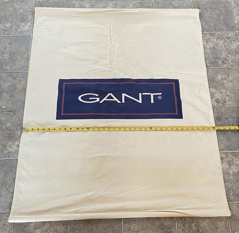 Large GANT Display Canvas Wall Sign OFFICIAL BLUE DEALER LOGO