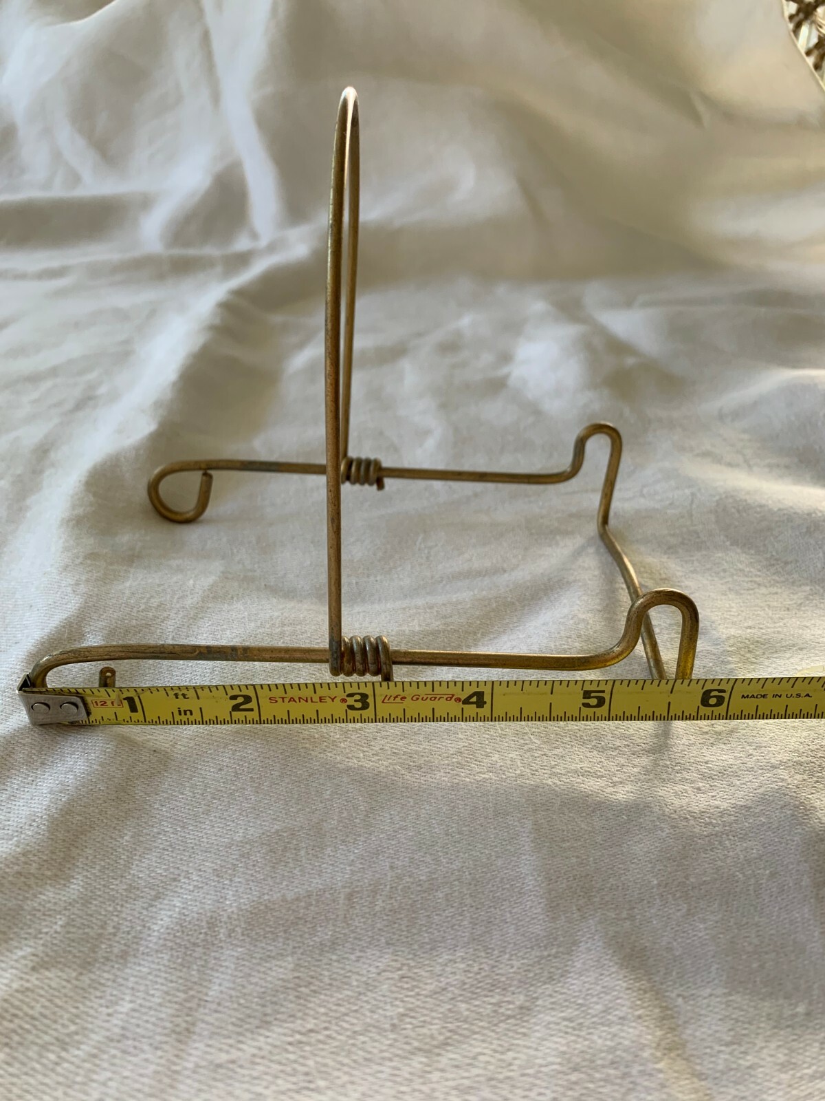 Display Plate Rack Store Fixture Metal Gold Finish Tulsa Wire Adjustable 20 +