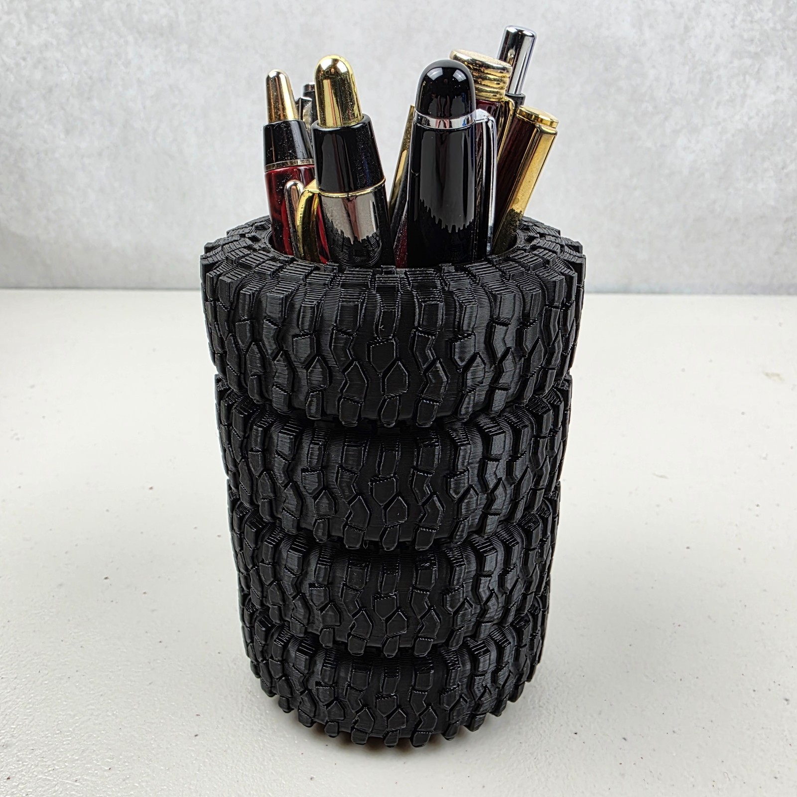 Tire Business Card & Pen Holder Wheel Shop Display Stand Desktop 3D Printed