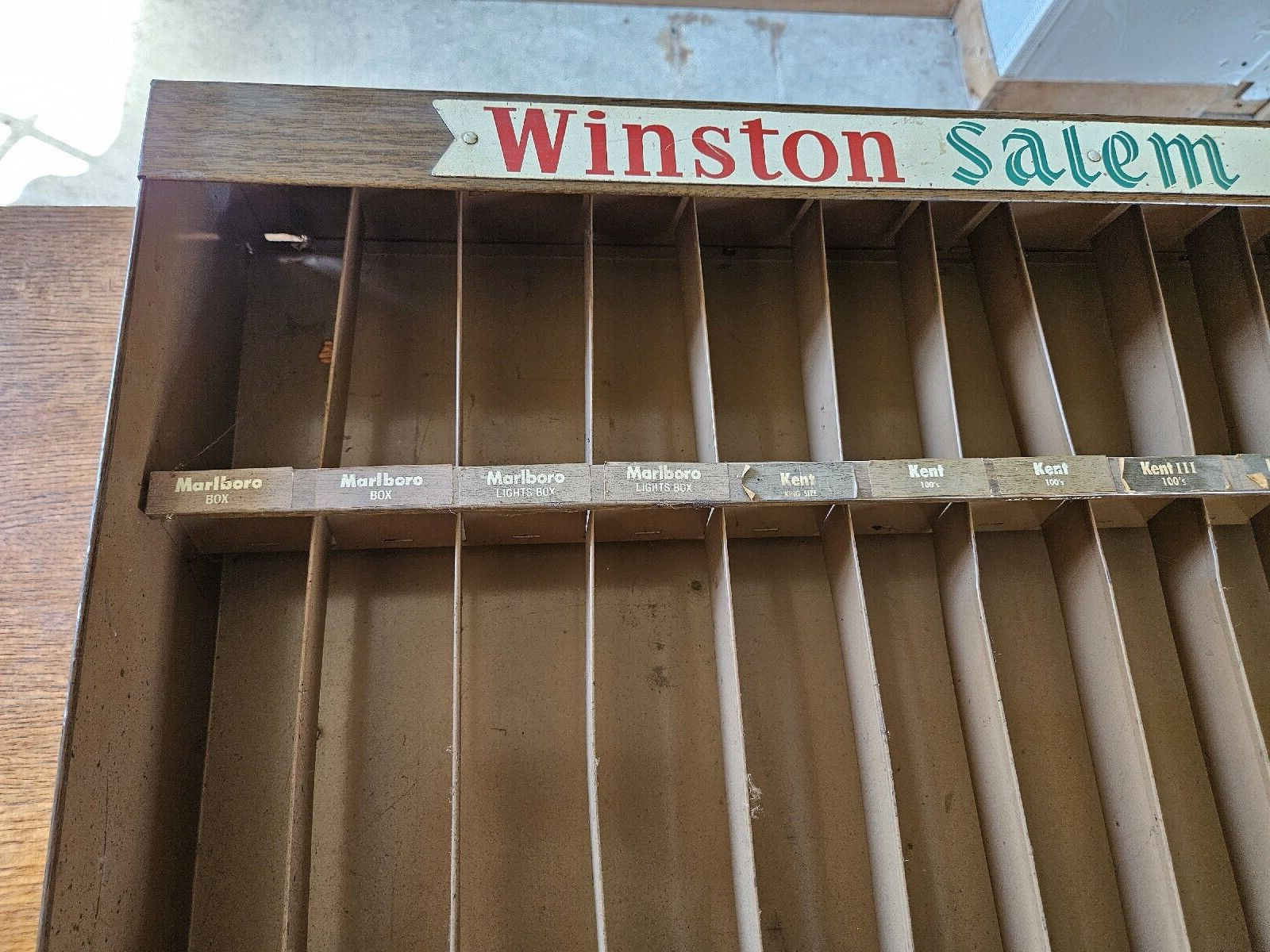 Vintage Metal Cigarette Store Display Sales Rack Case – Winston, Salem, Camel