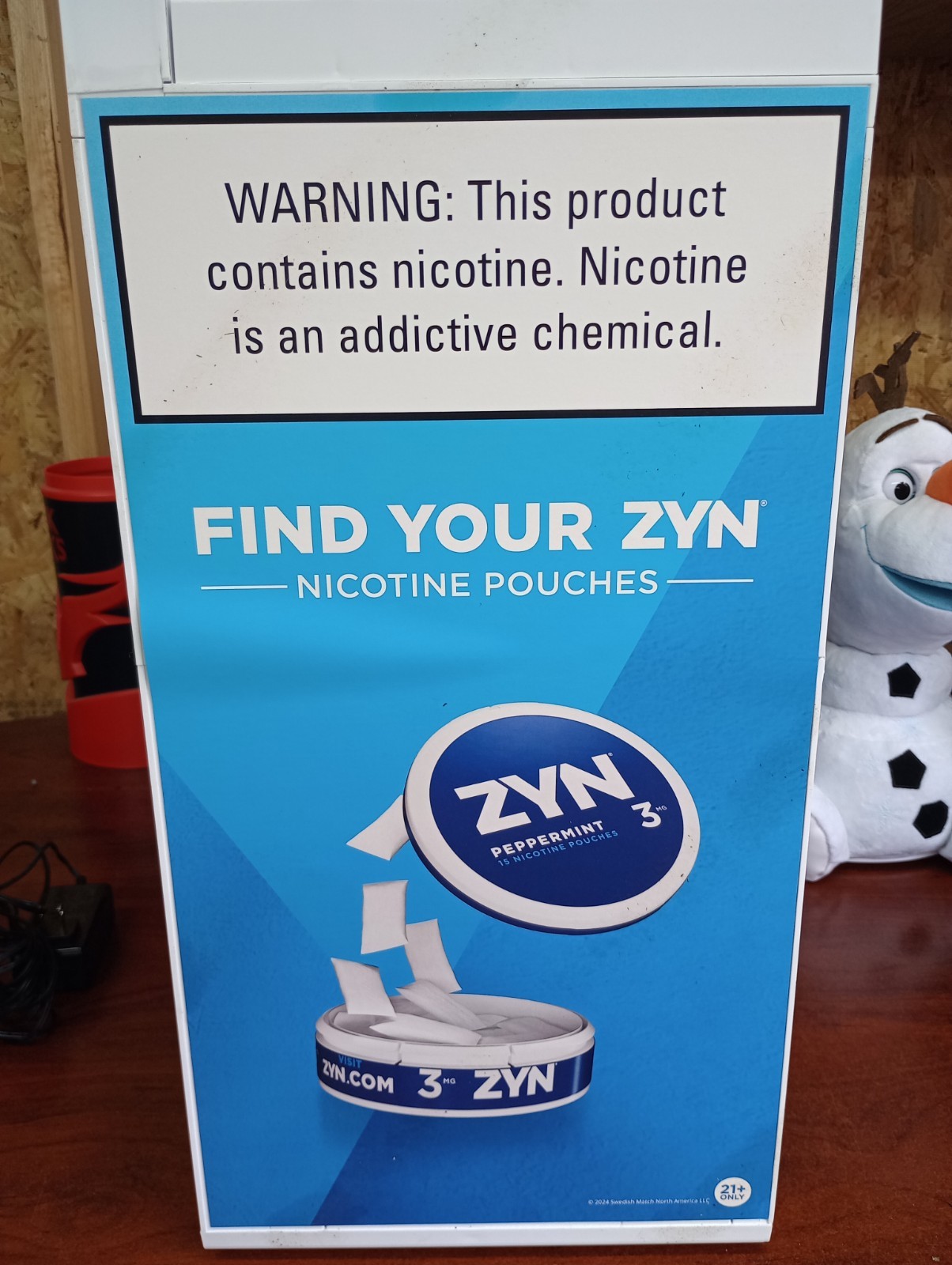 Zyn 4-Wide 10-Flavor Light-Countertop Retail Merchandiser Display Collector Item