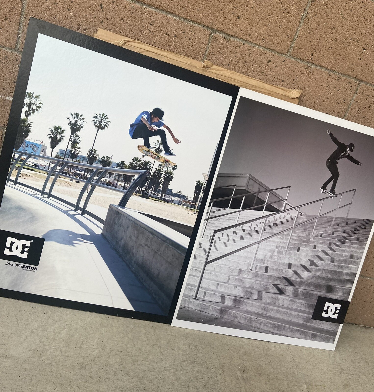 vintage DC shoes promotional store display nyjah Huston nike vans skateboard