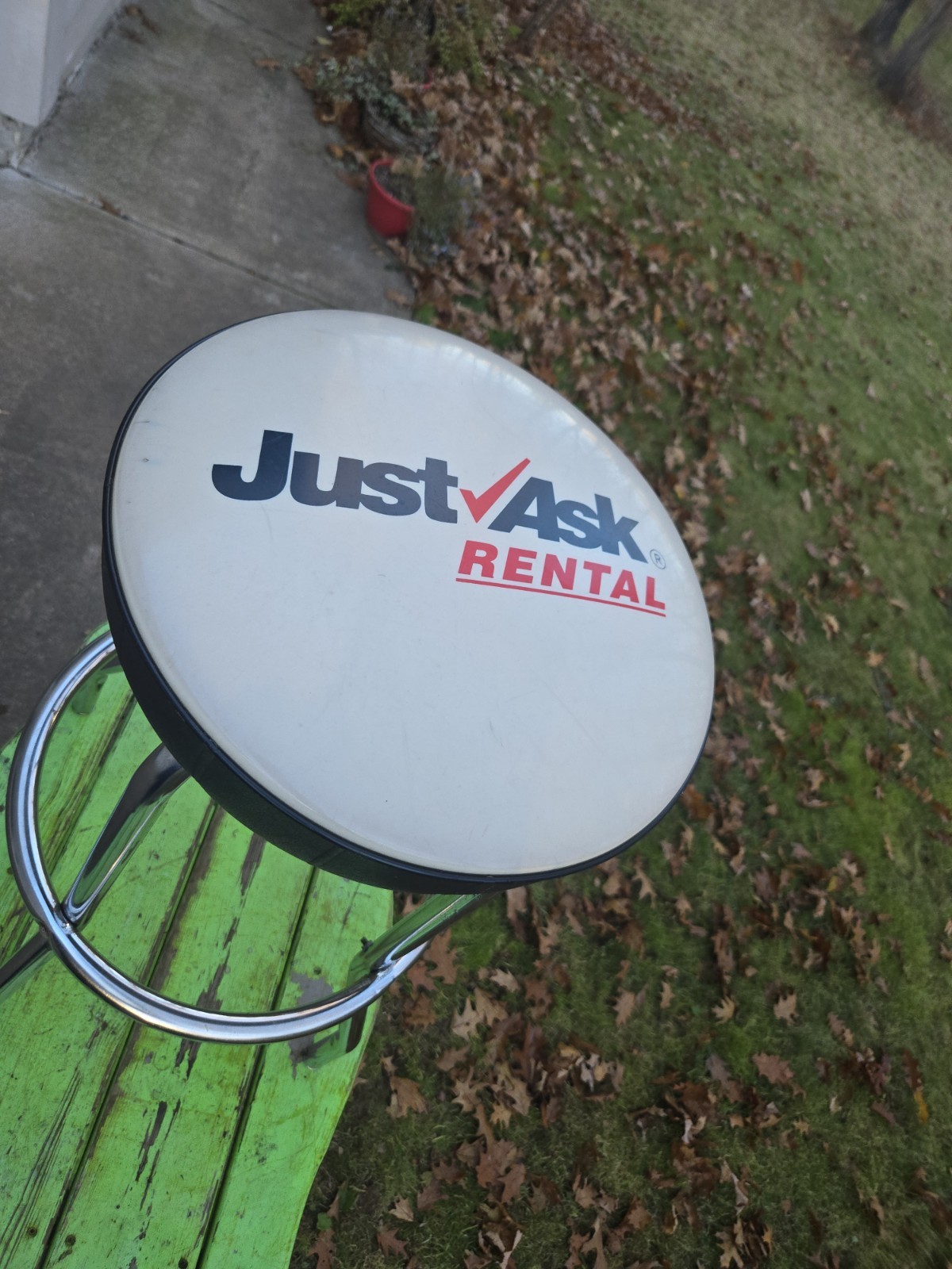 True Value Hardware Store Just Ask Rental Store Stool Advertising Mancave Chair