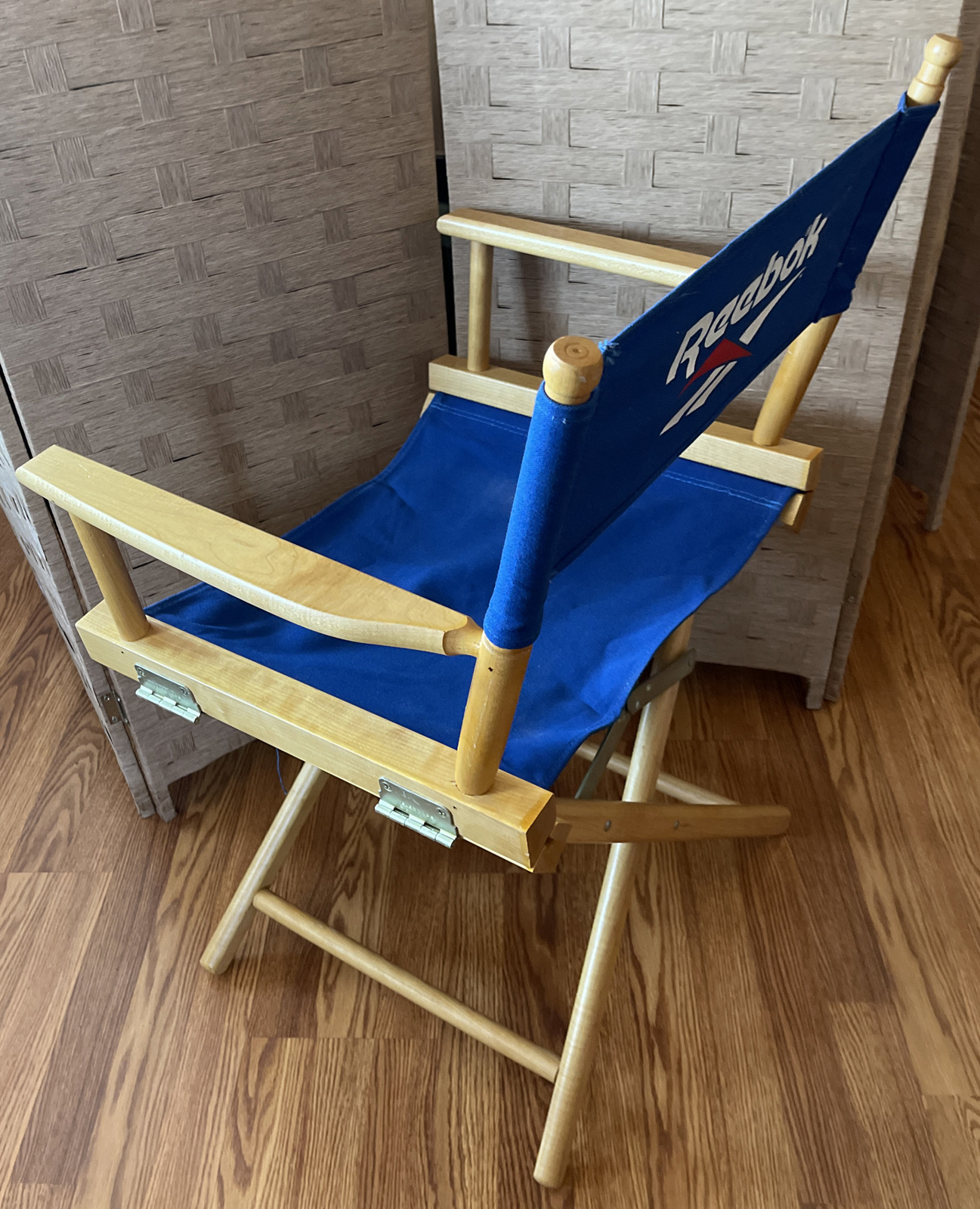 Classic Rare 1990s REEBOK Purple Folding Vintage Telescope Directors Chair