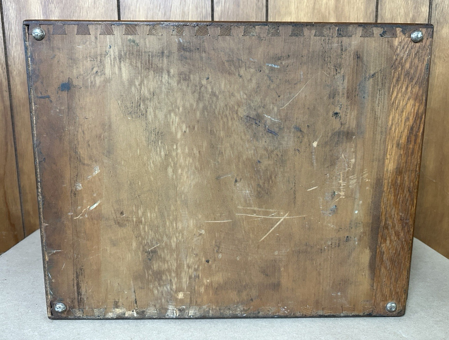 OBO Rare VTG Standard Paper Company Milwaukee WI Oak Wood Drawer