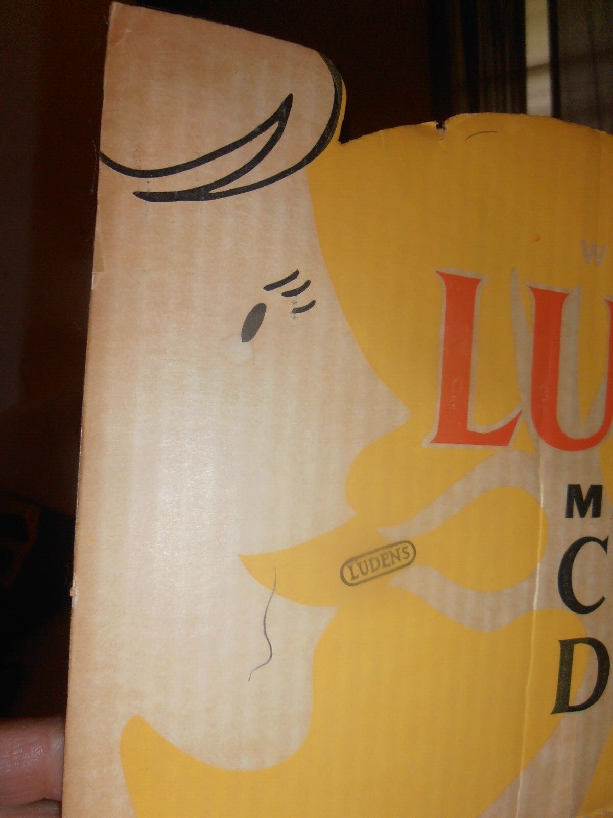 LUDEN’S cough drops 1950s store display box – old store stock