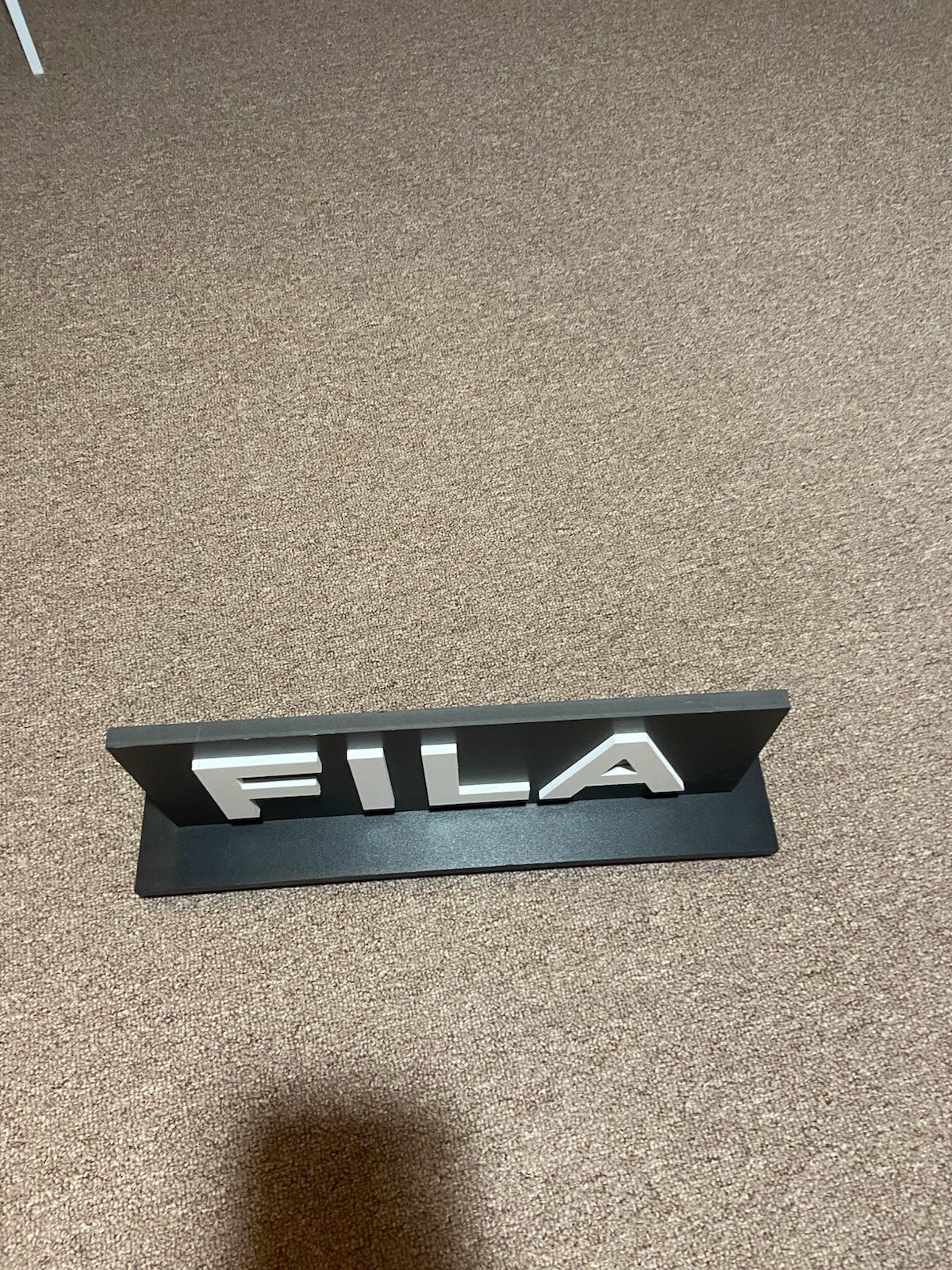 Fila Black Rectangular 18inch Magnetic Bottom Store Promotional Display Sign