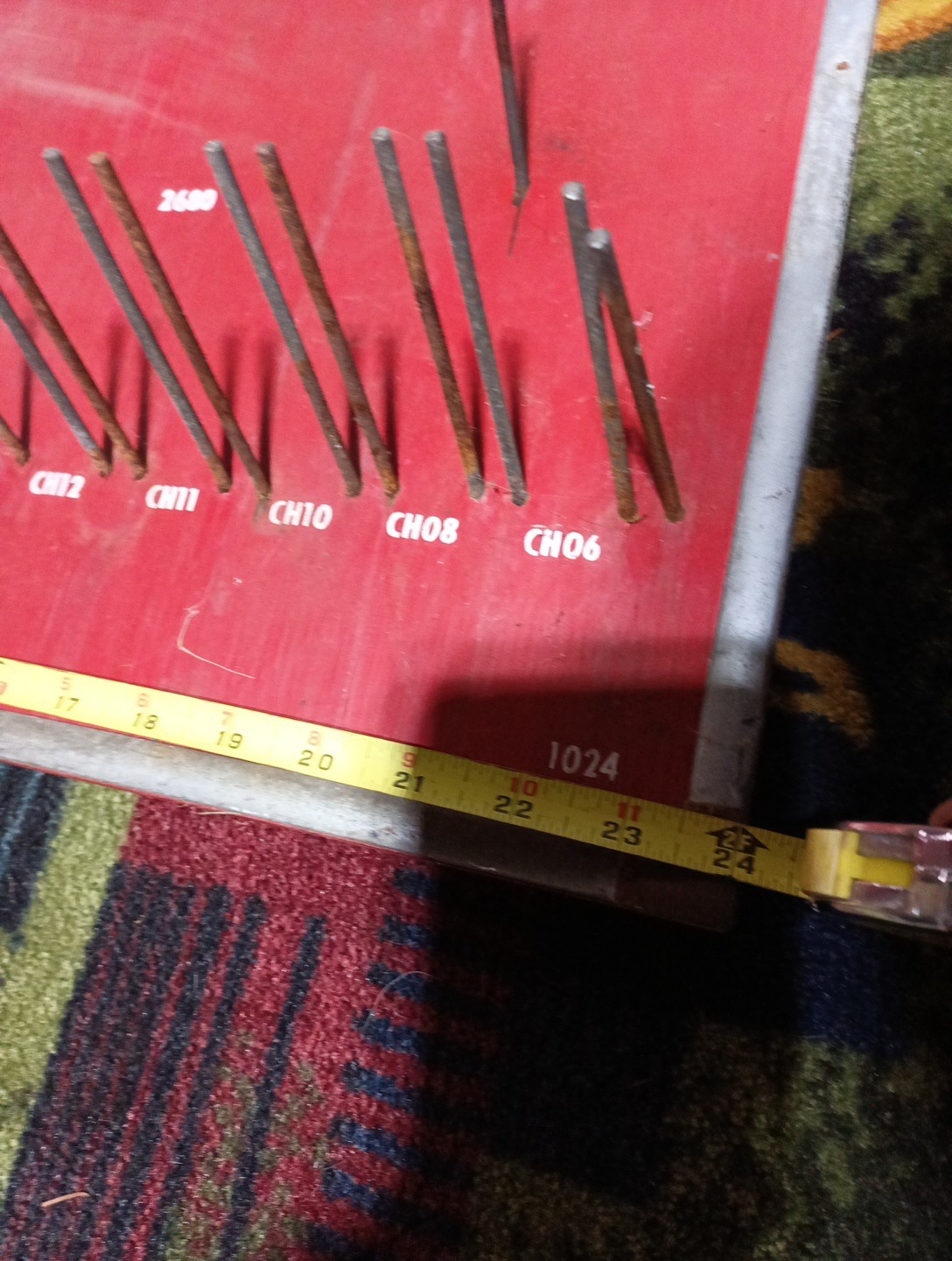 Vintage 1940s Bonney Tools Advertising Hardware Store Display Wrench Rack Wood
