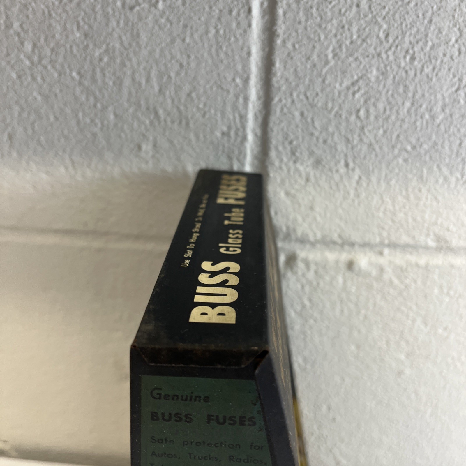 Vintage Buss Fuse Glass Tube Display Rack With A Lot Of Fuses Original No Rust