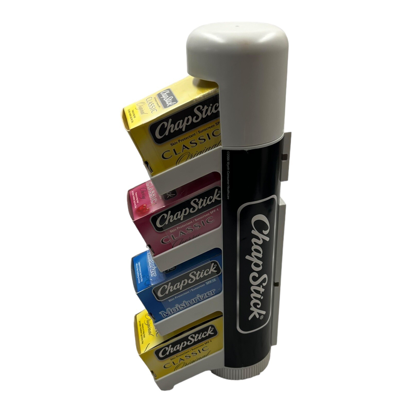 Vintage 2006 Chapstick Classic Display With 100 Unused Tubes Movie Display Store