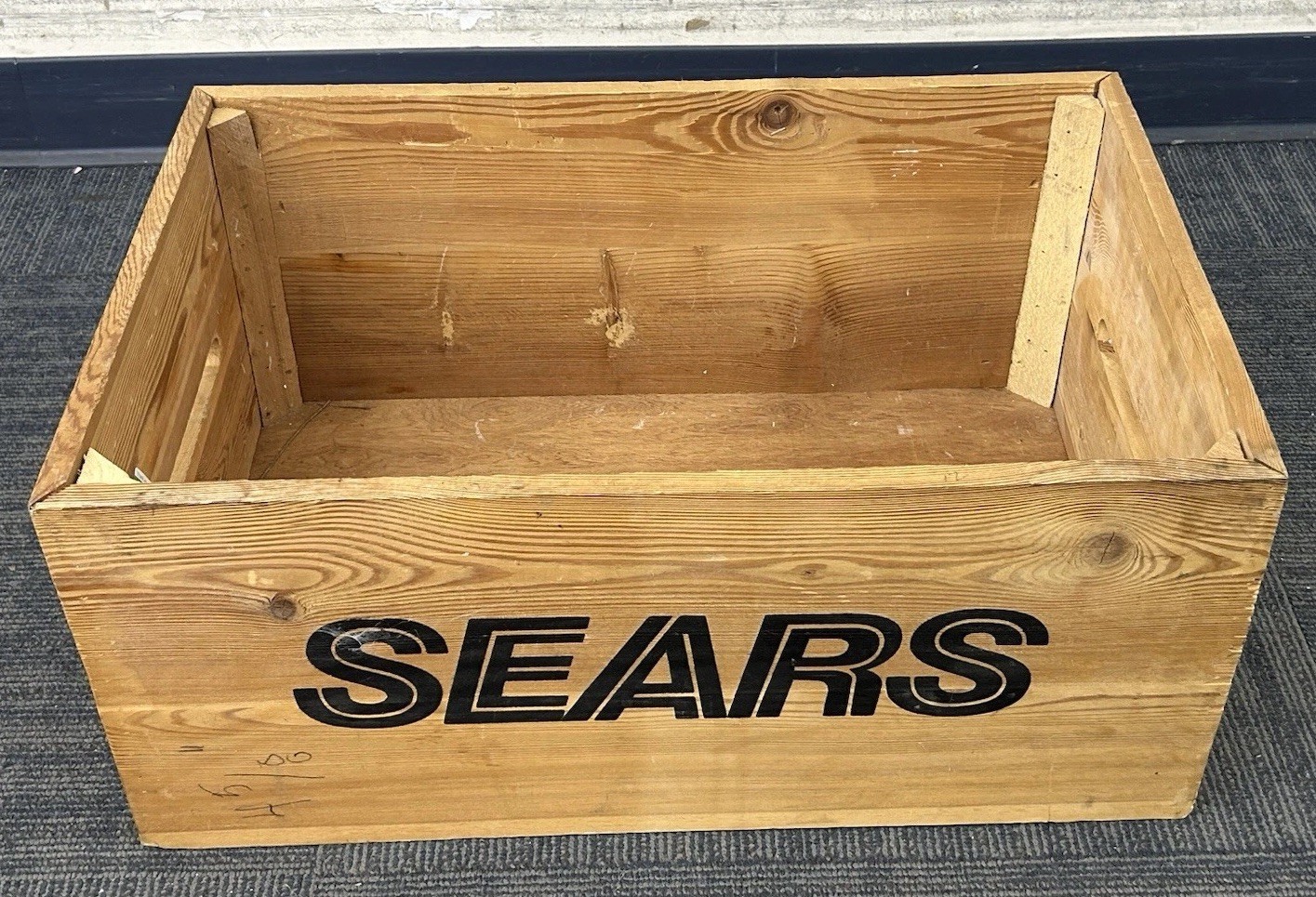 Vintage Collectible SEARS Wooden Box Crate Store Display 24” X 16” X 10.5”