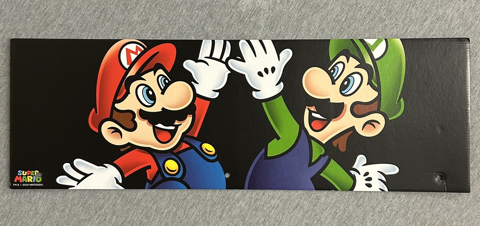 2024 Spirit Halloween Display End Cap 24″ x 8″ – Super Mario Bros