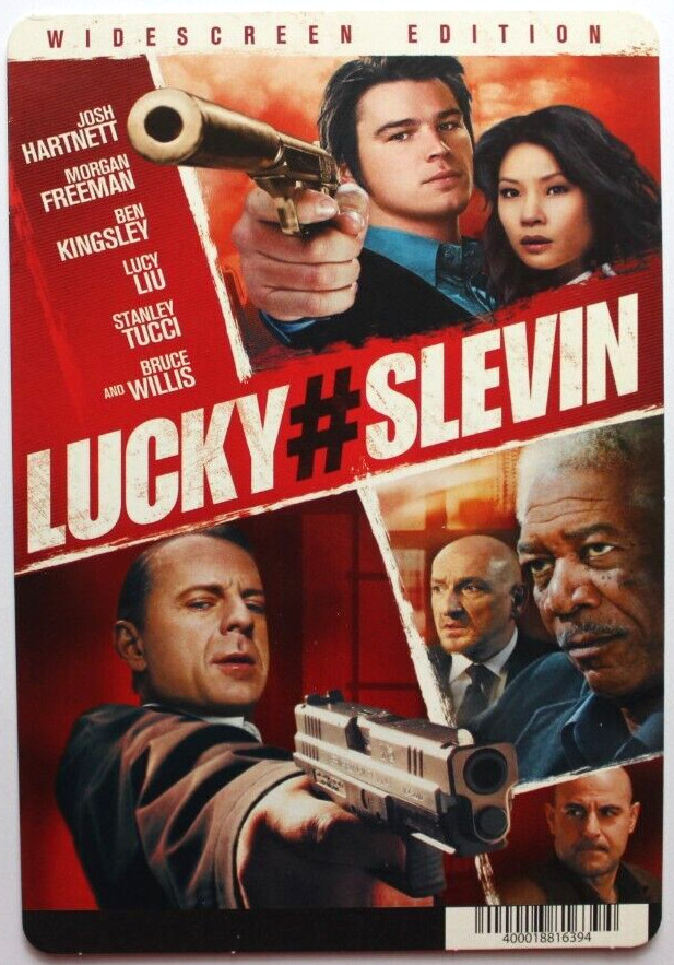 BLOCKBUSTER Backer Card Mini Poster Art 5.5″ x 8″ LUCKY # SLEVIN BRUCE WILLIS