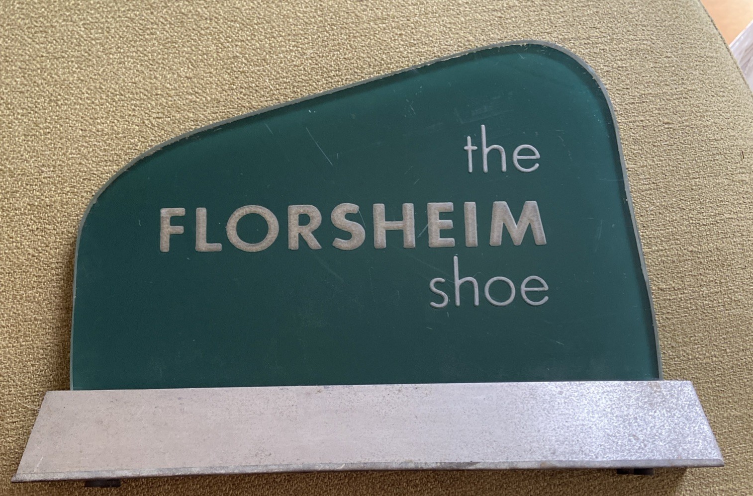 The FLORSHEIM SHOE Department Store Display Advert Sign MCM Ritchie-Stern