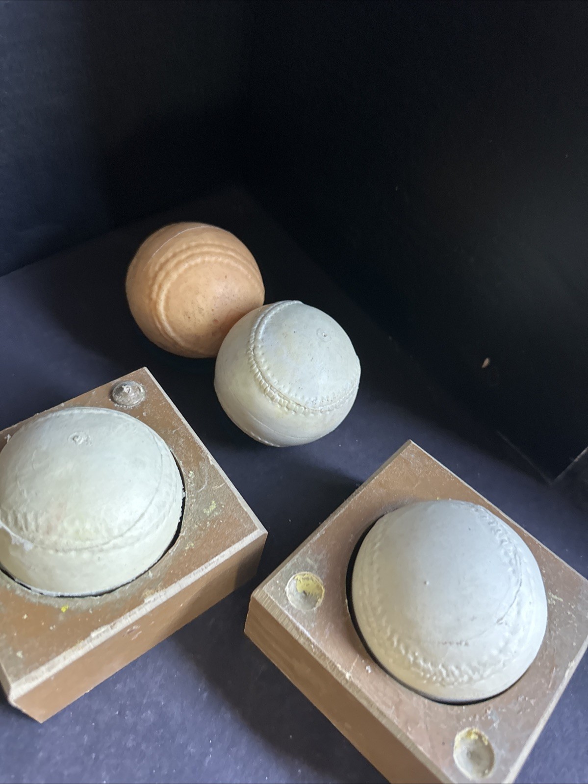 Vintage Martin Fitts Polyurethane Baseball Patent Plaques Mold Display Lot