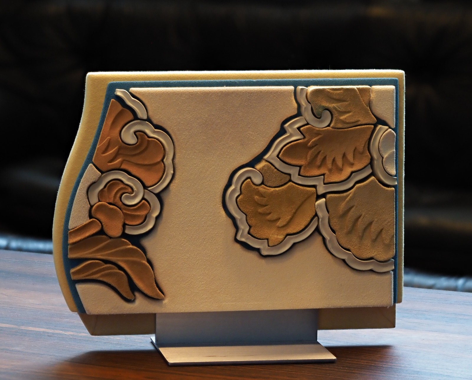 Rolex Display with Floral Patterns ~12×9 In. Rare Good Condition 1990’s.