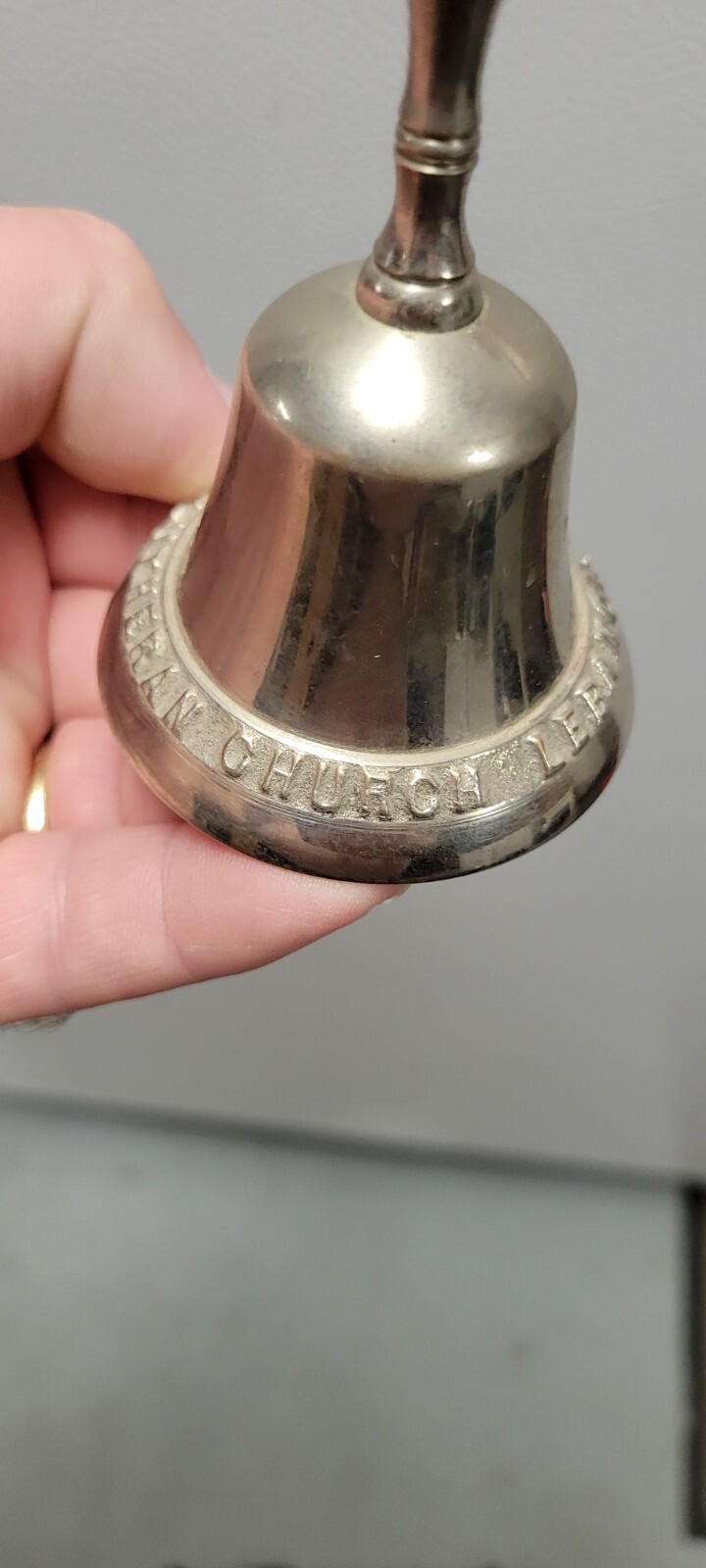 Vintage Antique Early 1900s Lebanon PA Trinity Lutheran Church Advertising Bell