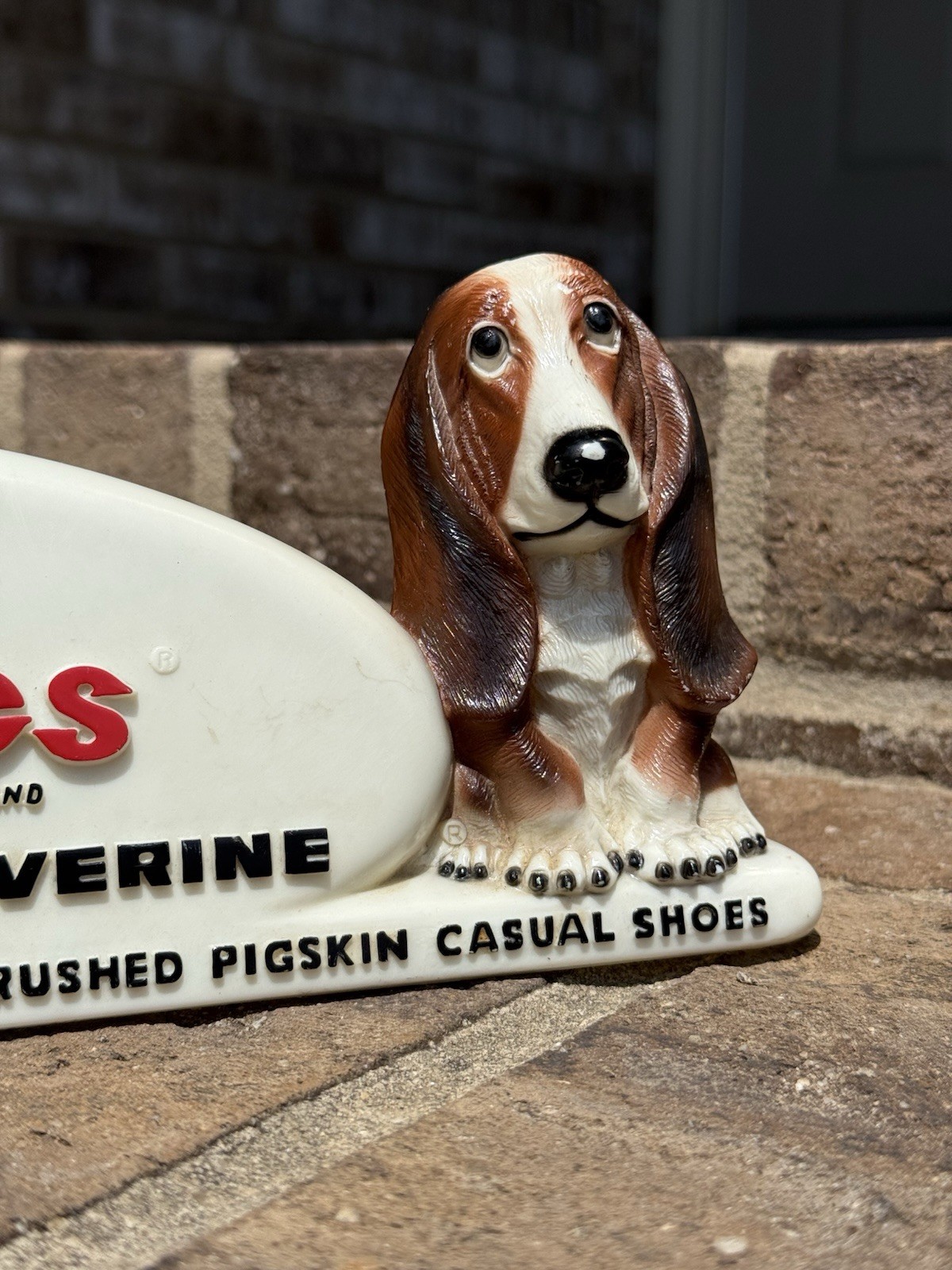 Vintage Hush Puppies Wolverine Advertising Plastic Store Counter Display