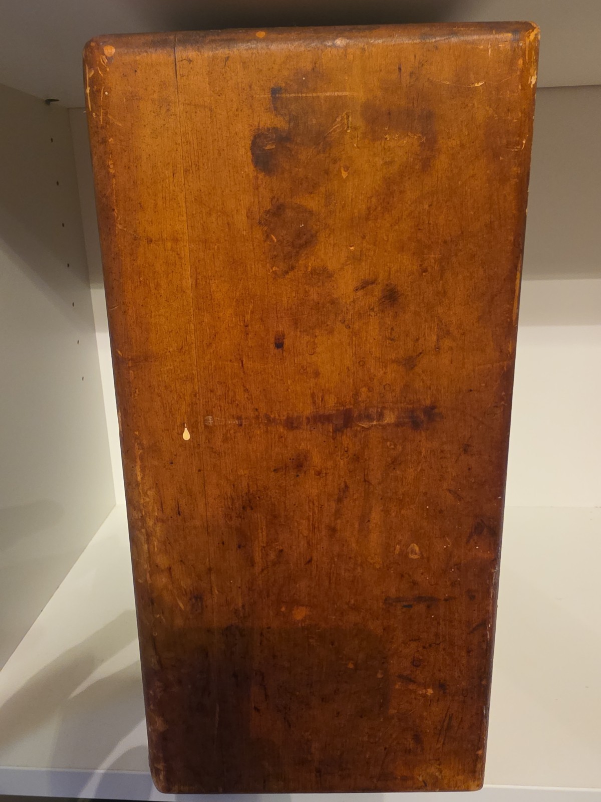 Vtg La Cross Beauty Shop Wood Drugstore Display Cabinet Manicure Tools READ