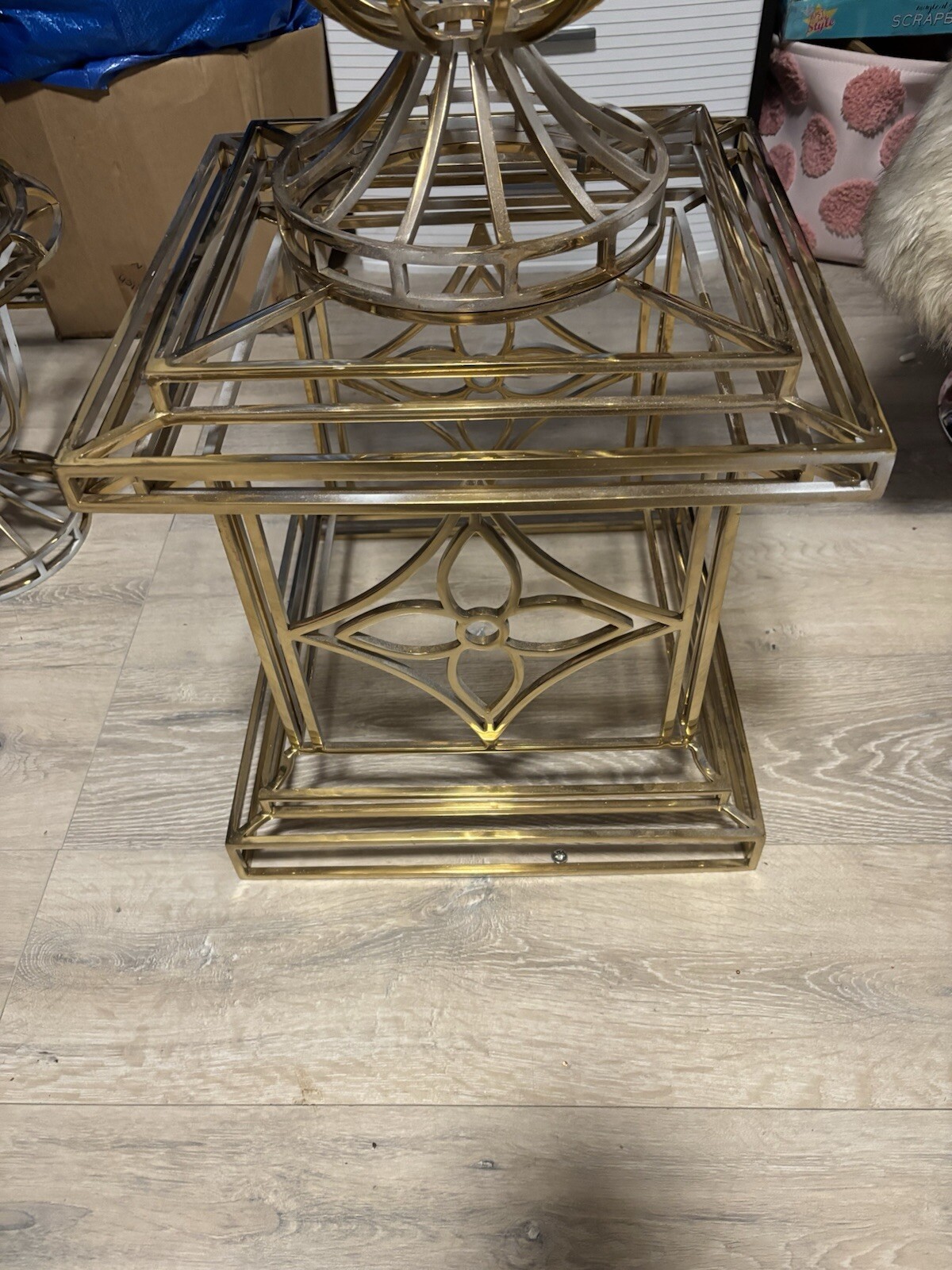 LOUIS VUITTON TABLES STORE DISPLAYS TWO TOGETHER 36L 20H 20W 40 POUNDS BEAUTIFUL