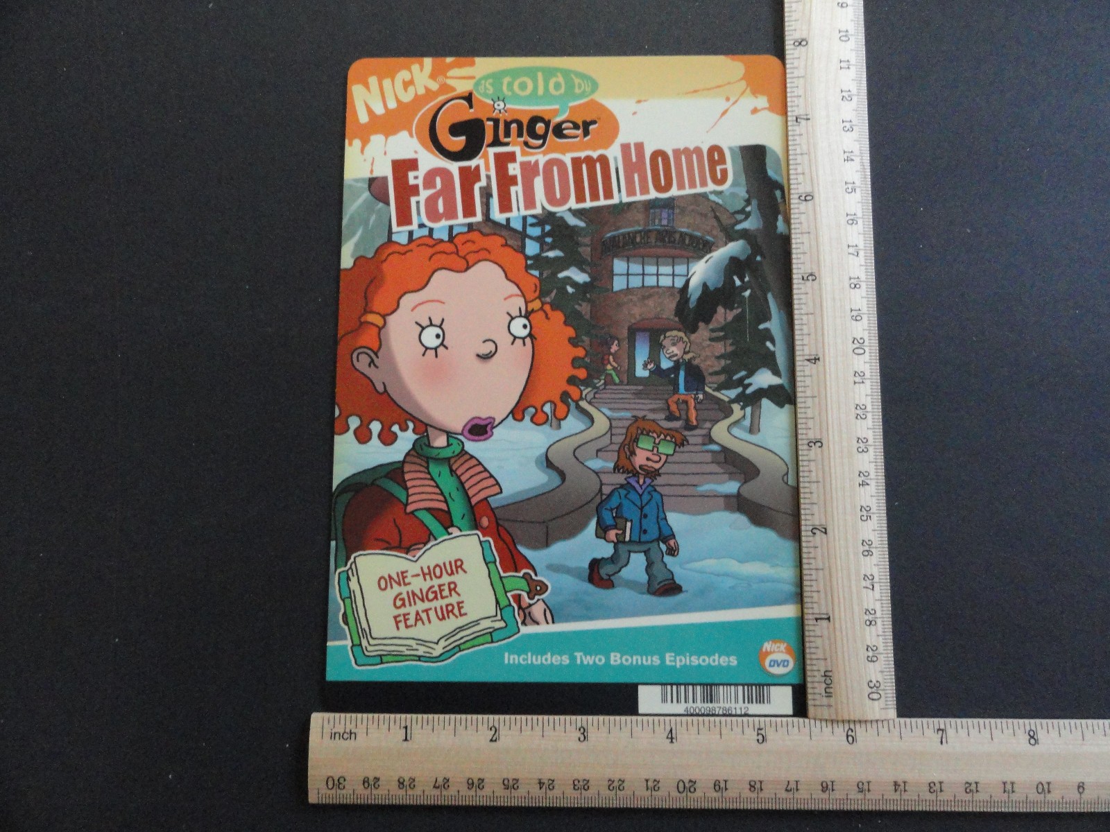 AS TOLD BY GINGER FAR FROM HOME (NICK) BLOCKBUSTER VIDEO STORE BACKER CARD