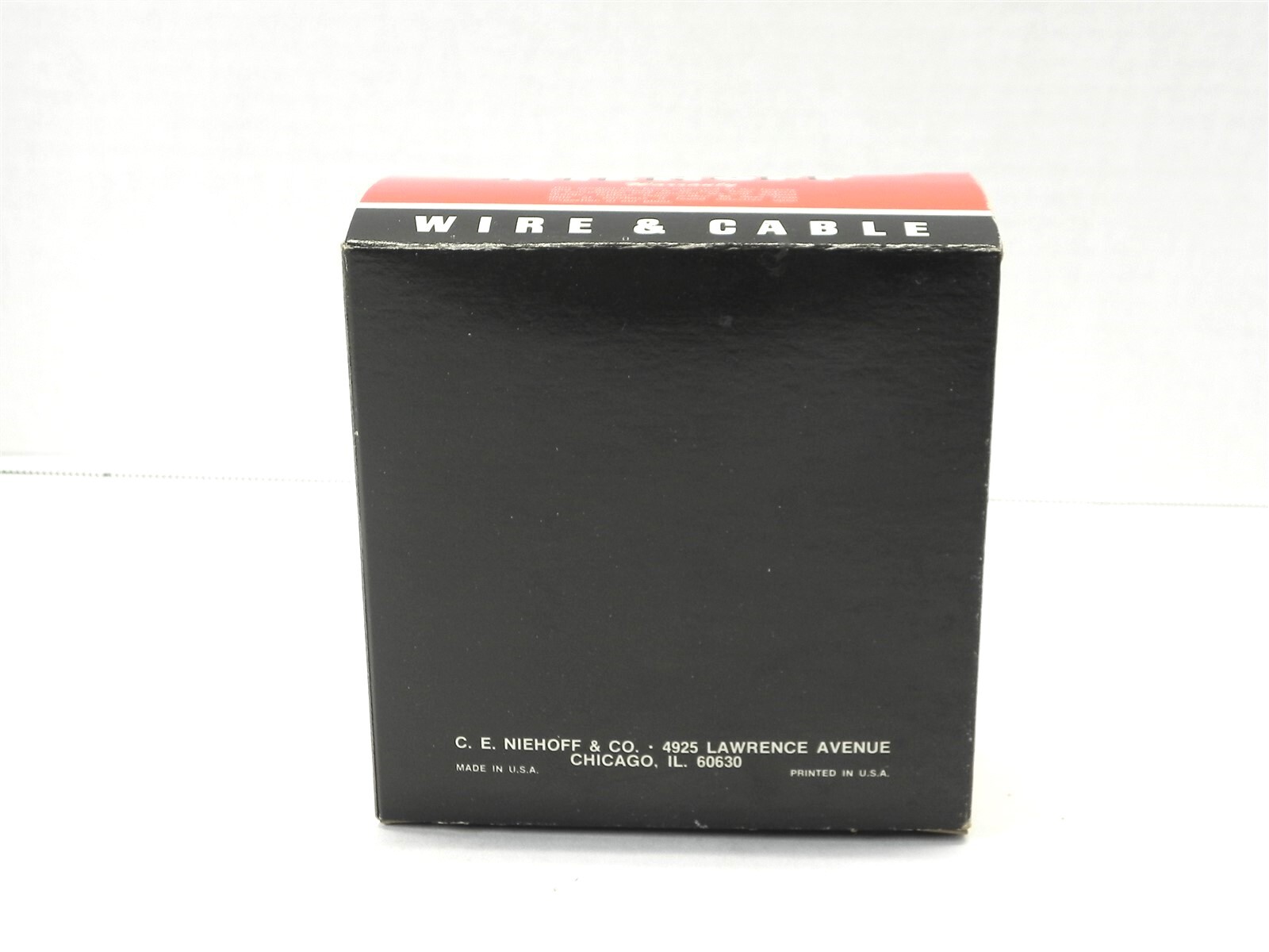 VINTAGE NIEHOFF WIRE & CABLE DISPLAY BOX *BOX ONLY* #N-11 5.25″x2.25″x5″ NEW