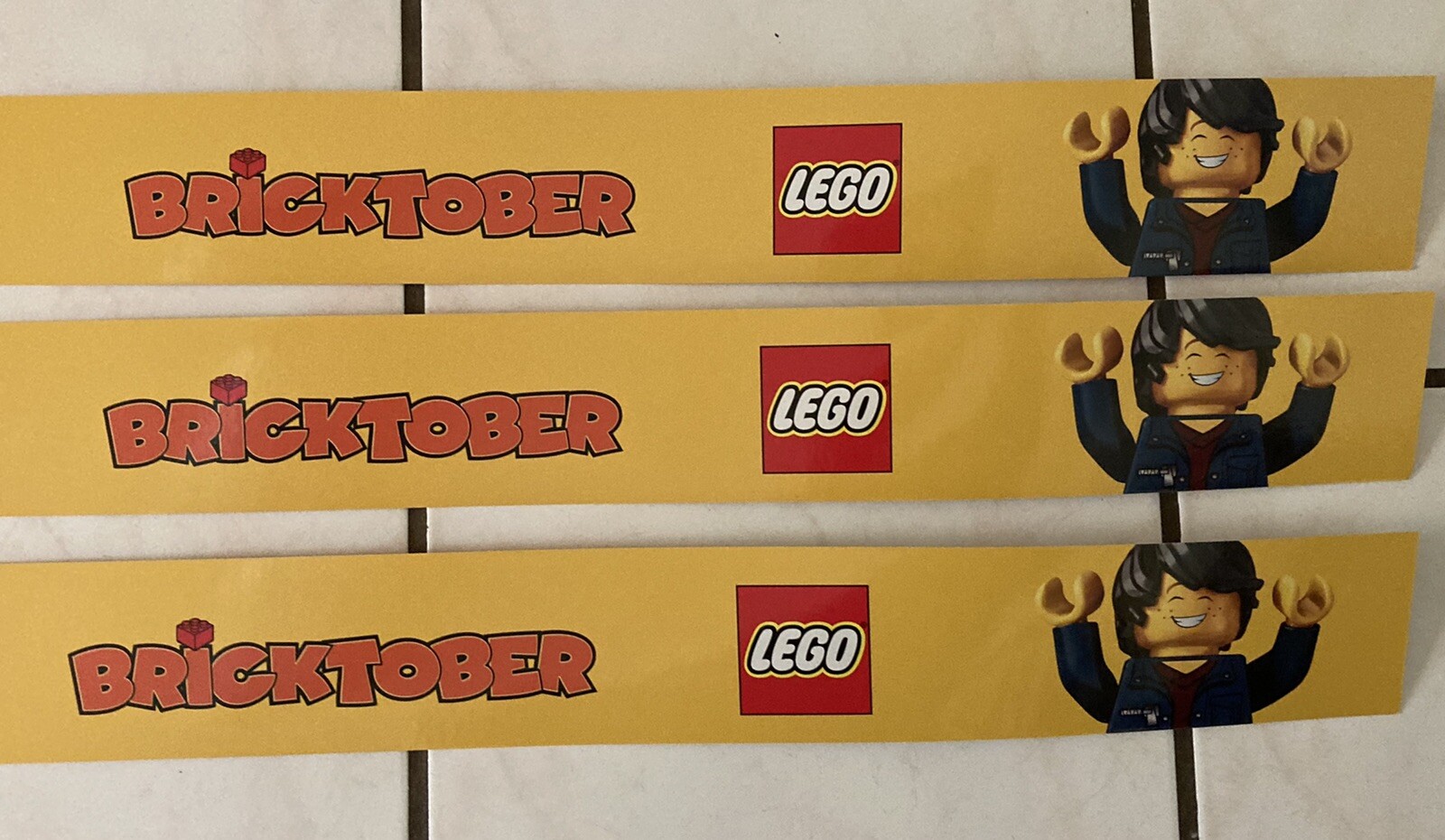 Lego Bricktober Store Display Sign Kit 2016 Toys R Us 5 Piece Kit