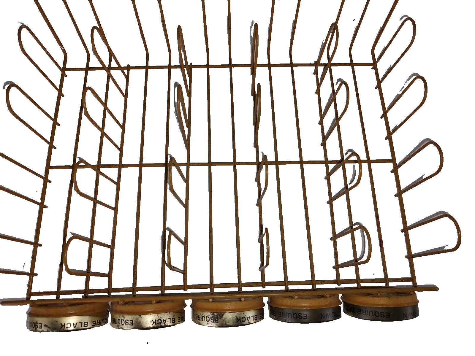 Esquire Shoe Polish Vintage Metal Rack Store Display Used