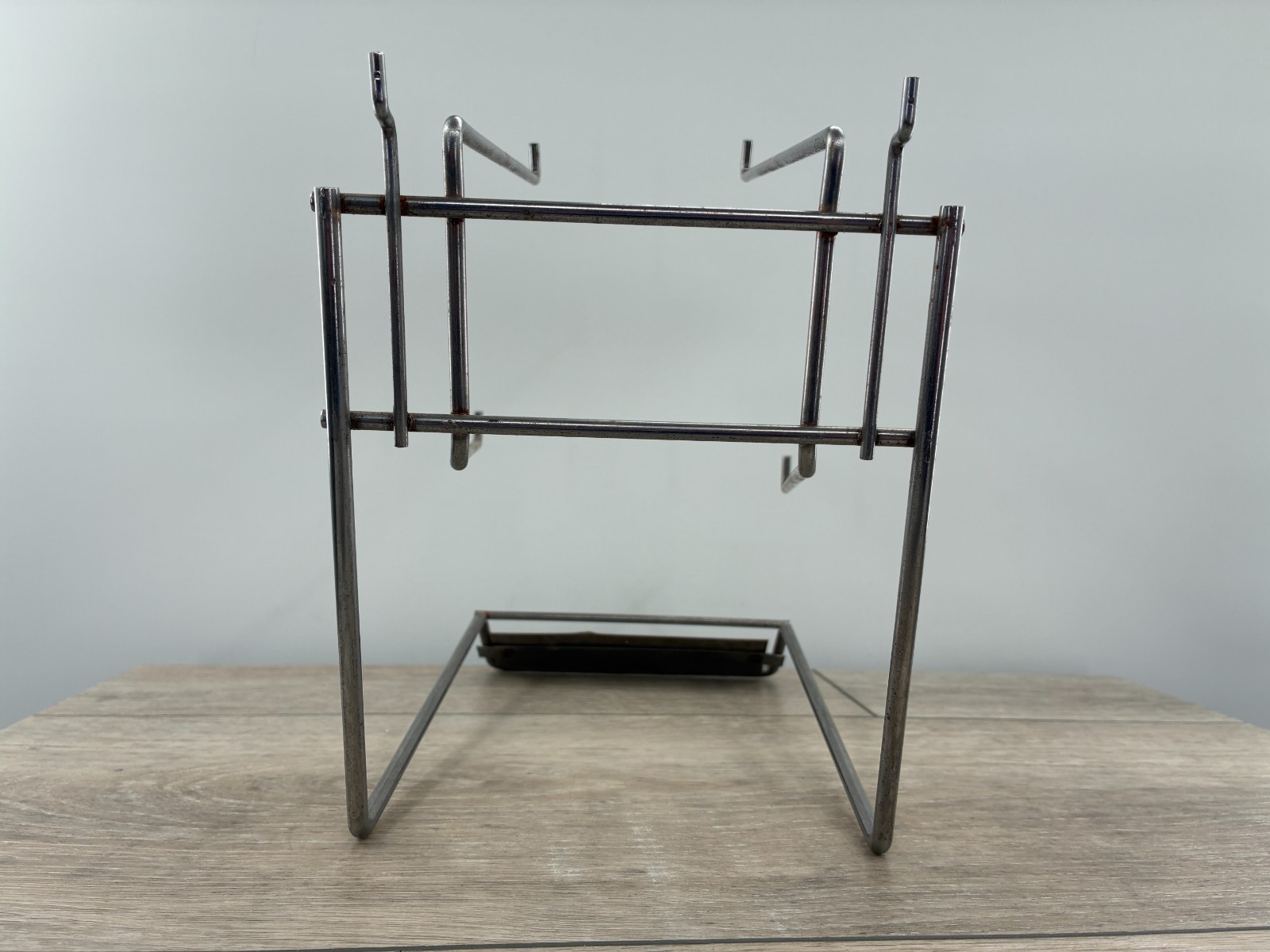 Vintage Curity First Aid Retail Store Display Rack Metal wire Countertop Rack