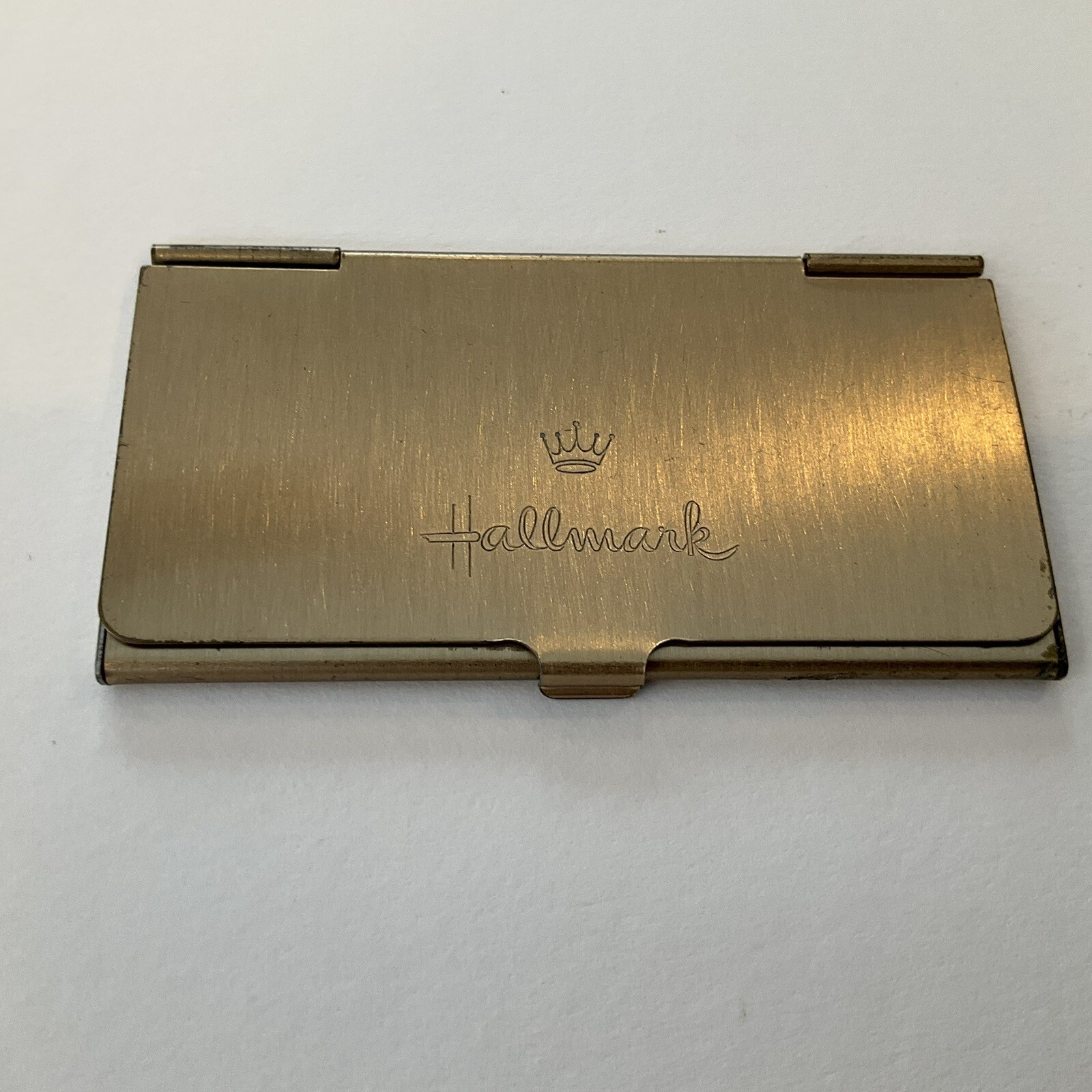 Hallmark Purse Postage Stamp Holder Gold Tone Vintage
