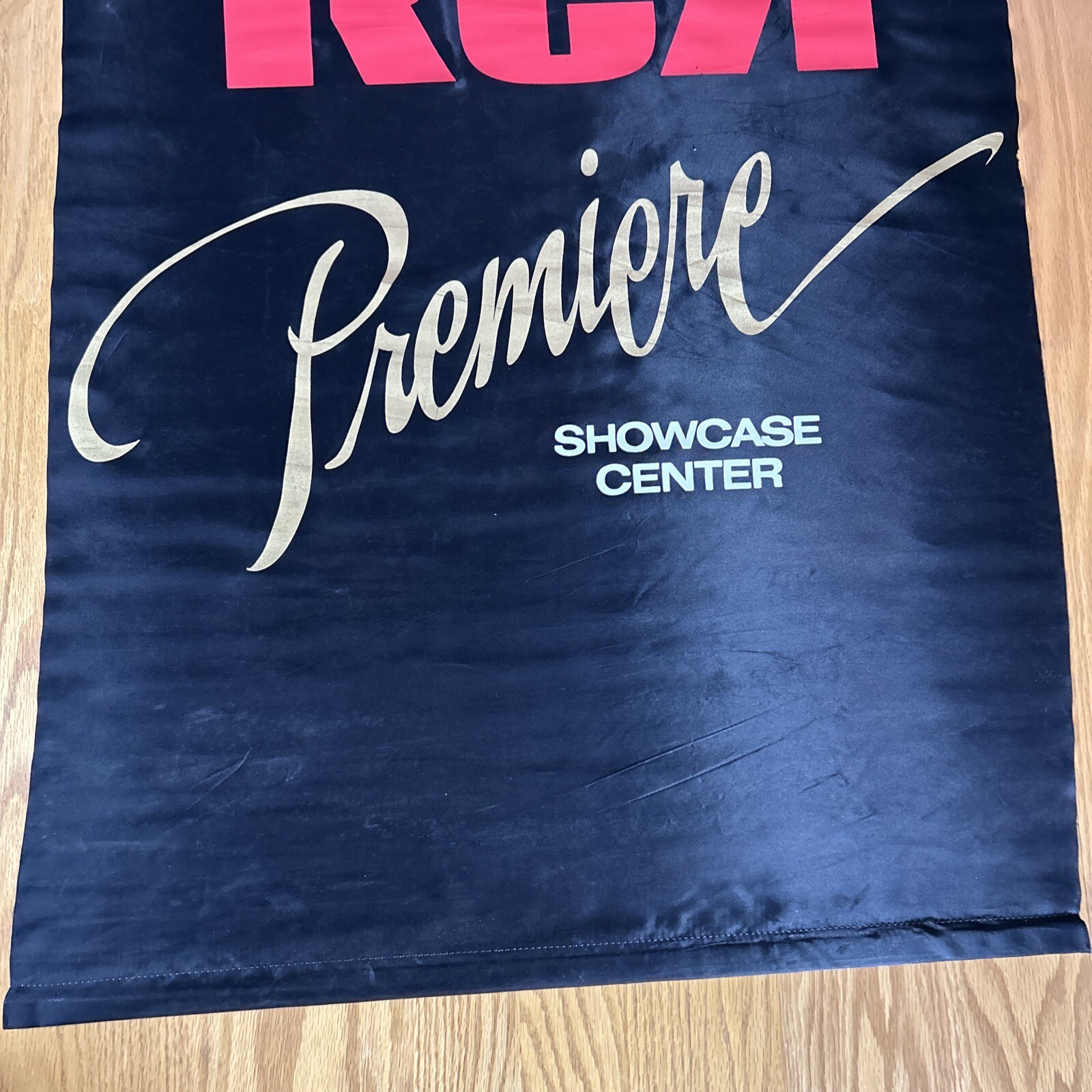 Vintage RCA Sign Premier Showcase Center Store Display Banner Flag 41″x27″ Vinyl