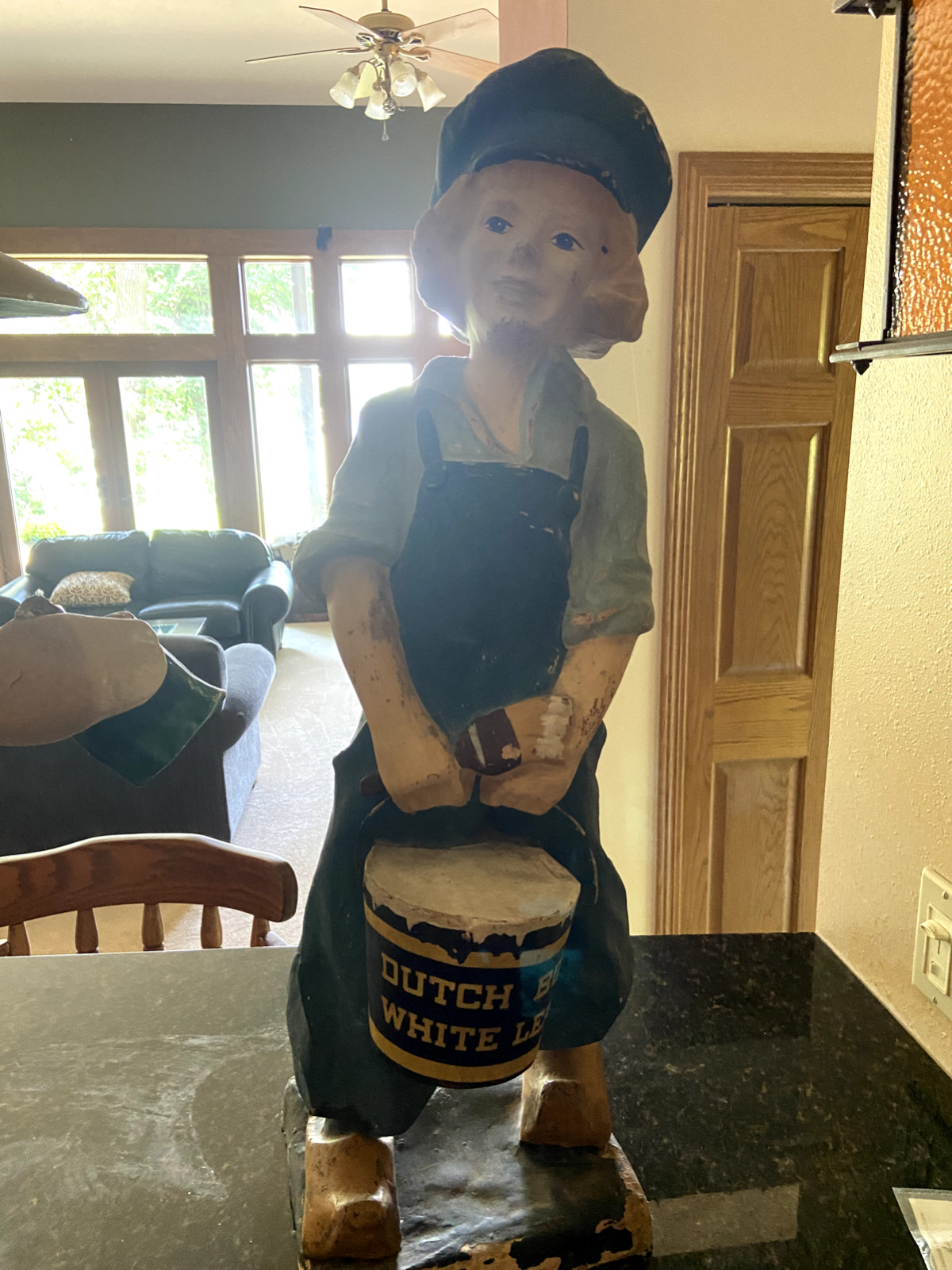 Collectible memorabilia vintage store display Dutch Boy papier mache statue