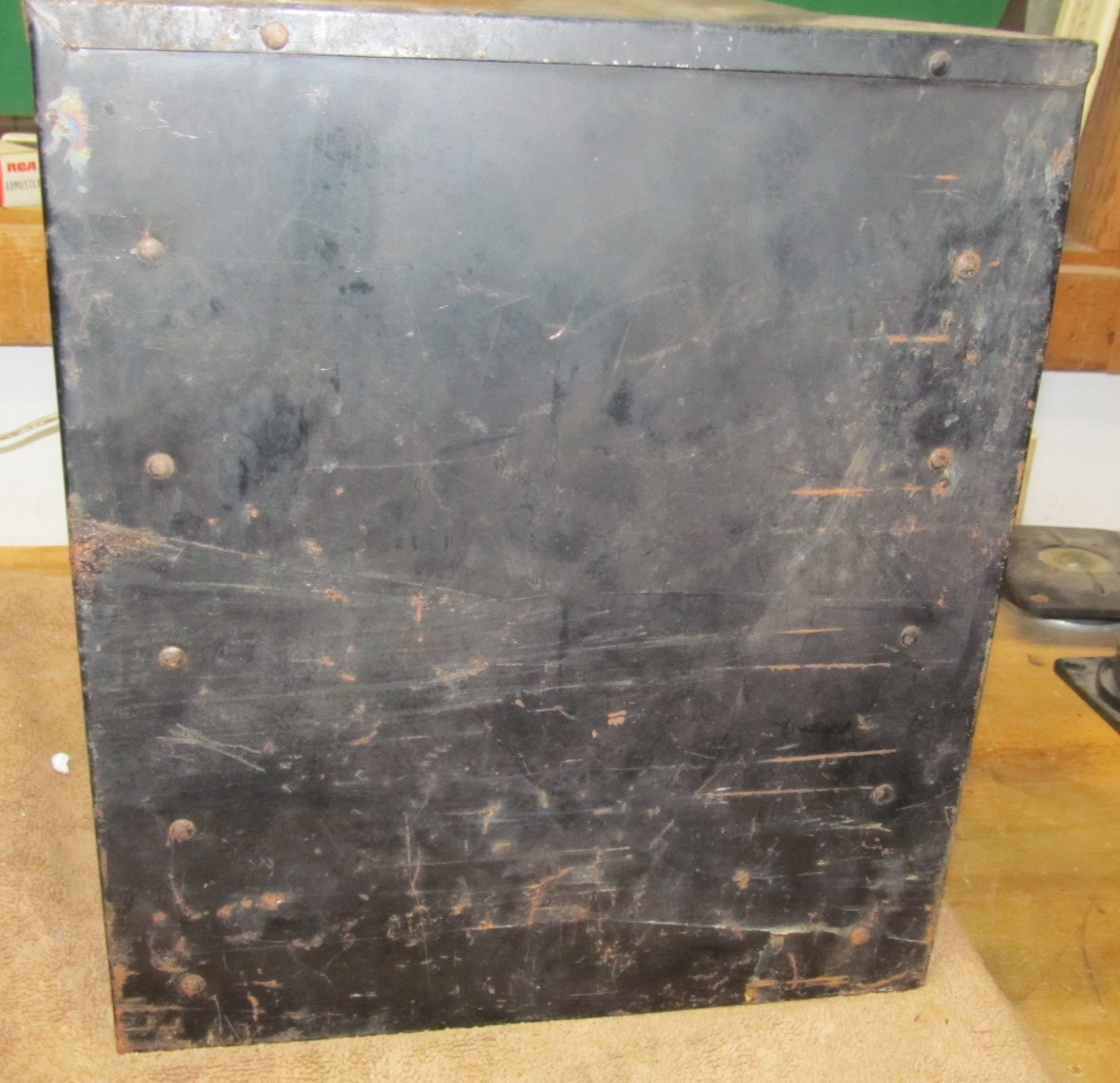 Vintage Imperial Genuine Brass Fittings 5 Drawer Metal Cabinet