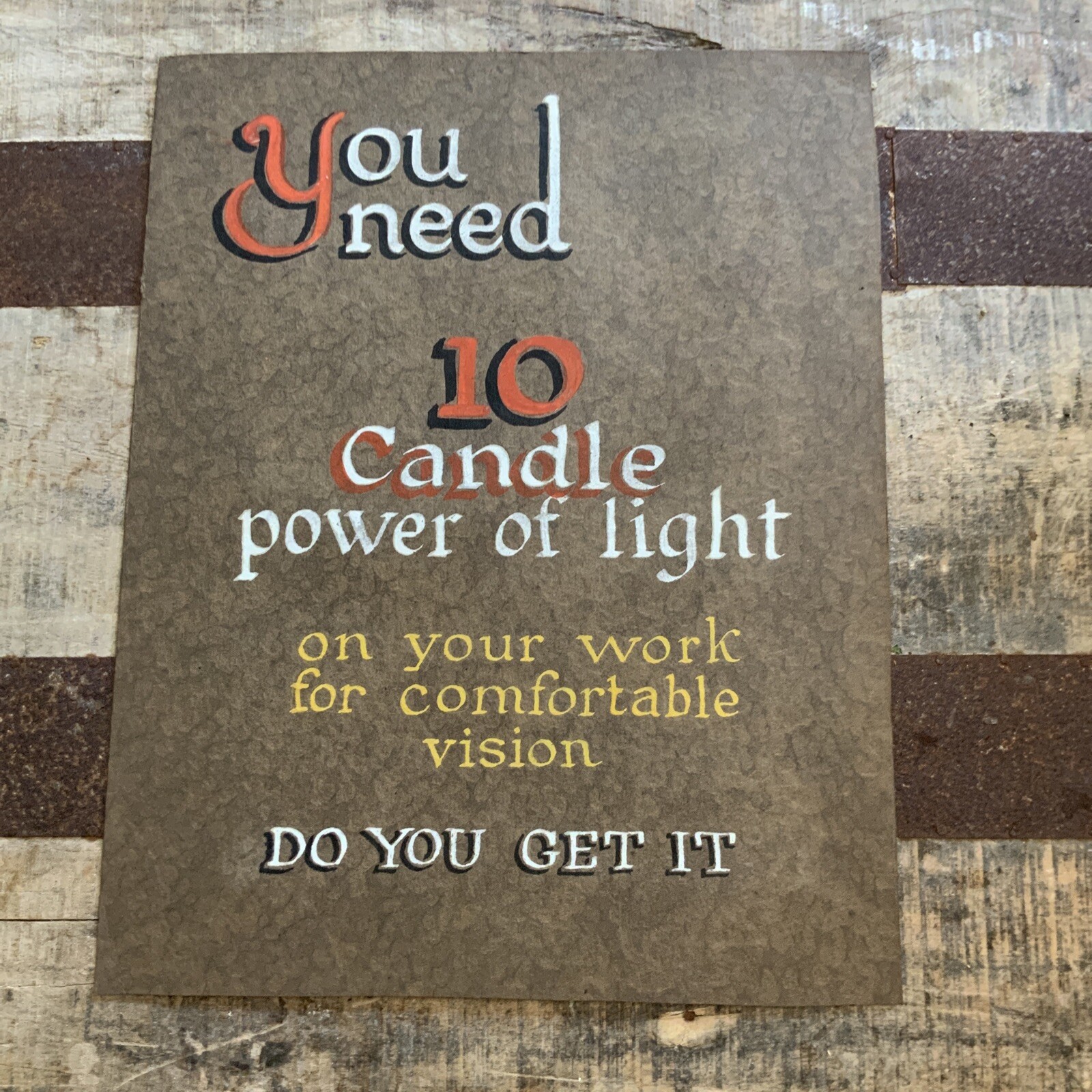 Vintage Antique? Retail Store Sign. On Heavy Paper. Candle Sales.