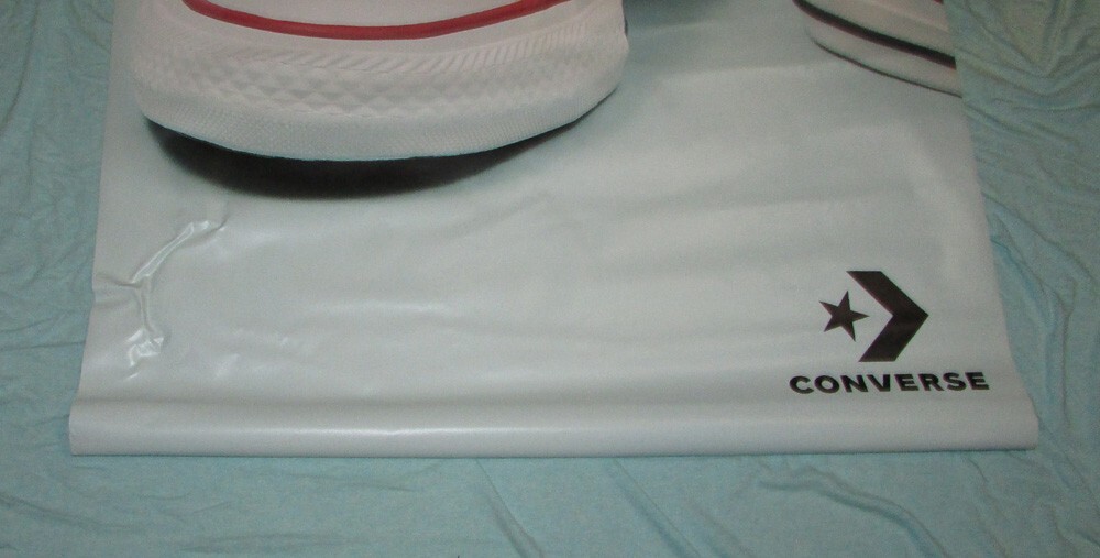 Converse All Star White Shoes Store Display Vinyl Poster Banner Promo 2 Sided