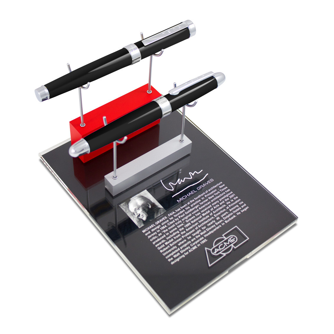 ACME Studio Double Pen Display Unit With Any ACME Designer Graphic Insert NEW