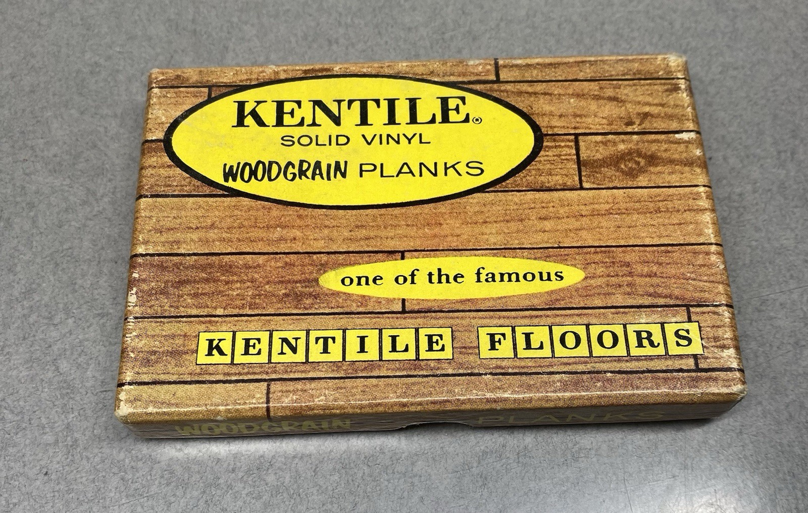 Vintage Kentile Vinyl Wood Grain Plank Tile Salesman Sample